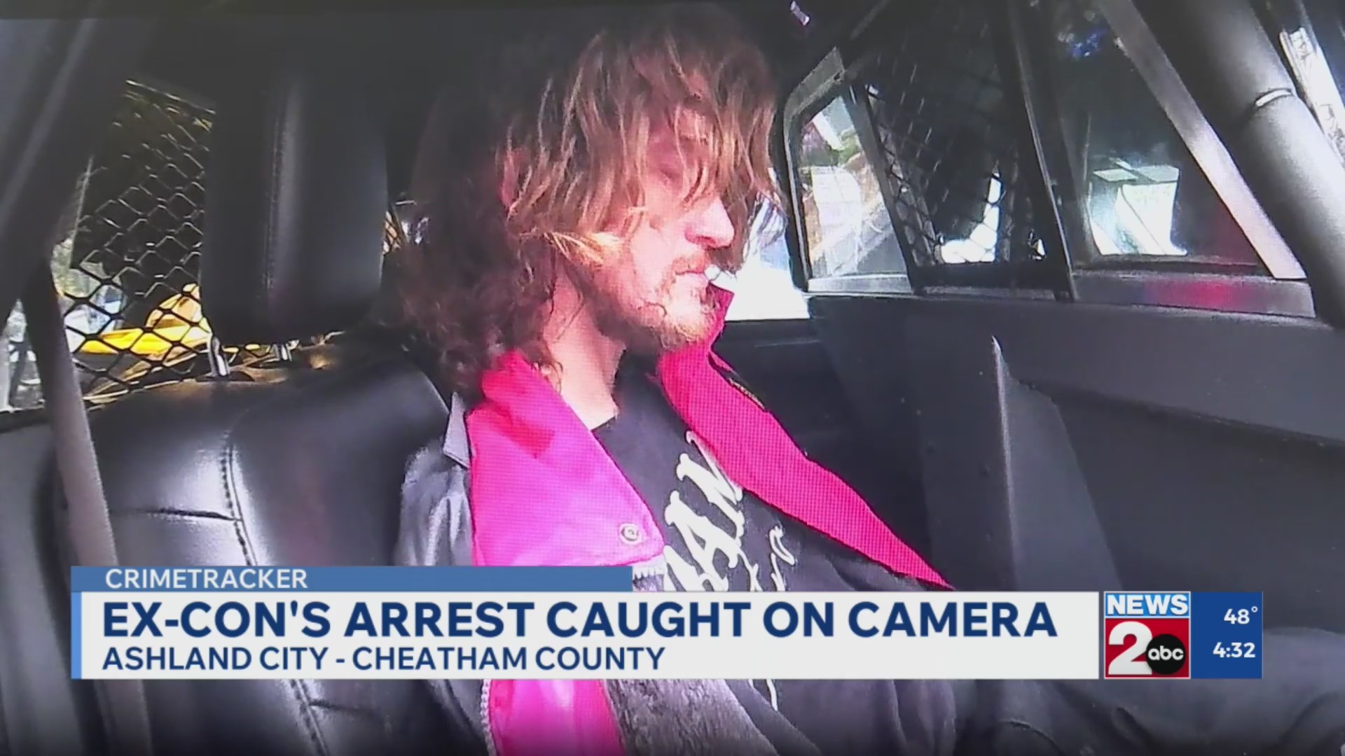 Ex-con’s arrest in Ashland City caught on camera – WKRN News 2