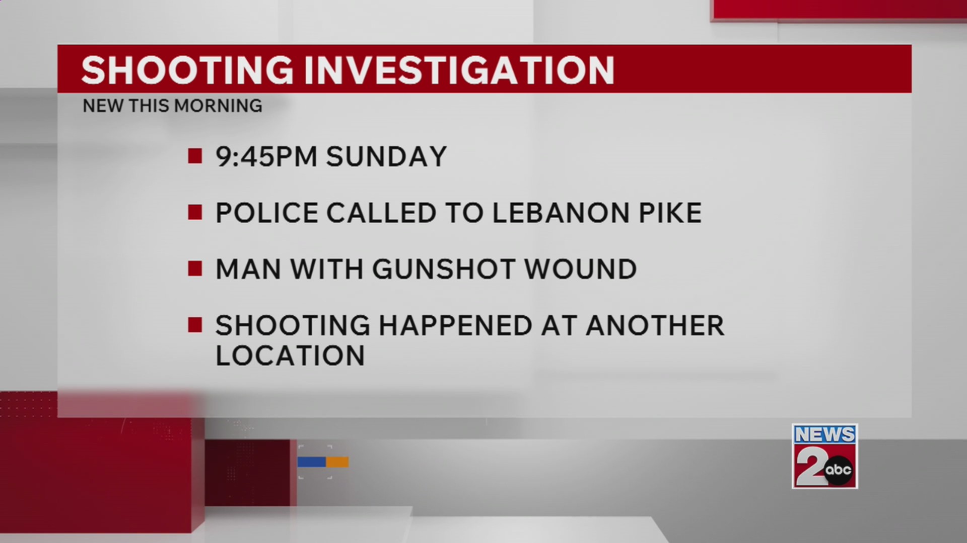 Shooting under investigation in Nashville – WKRN News 2