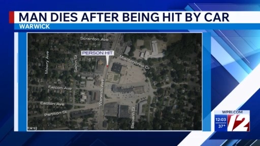 Pedestrian dies after being hit by car in Warwick – WPRI.com