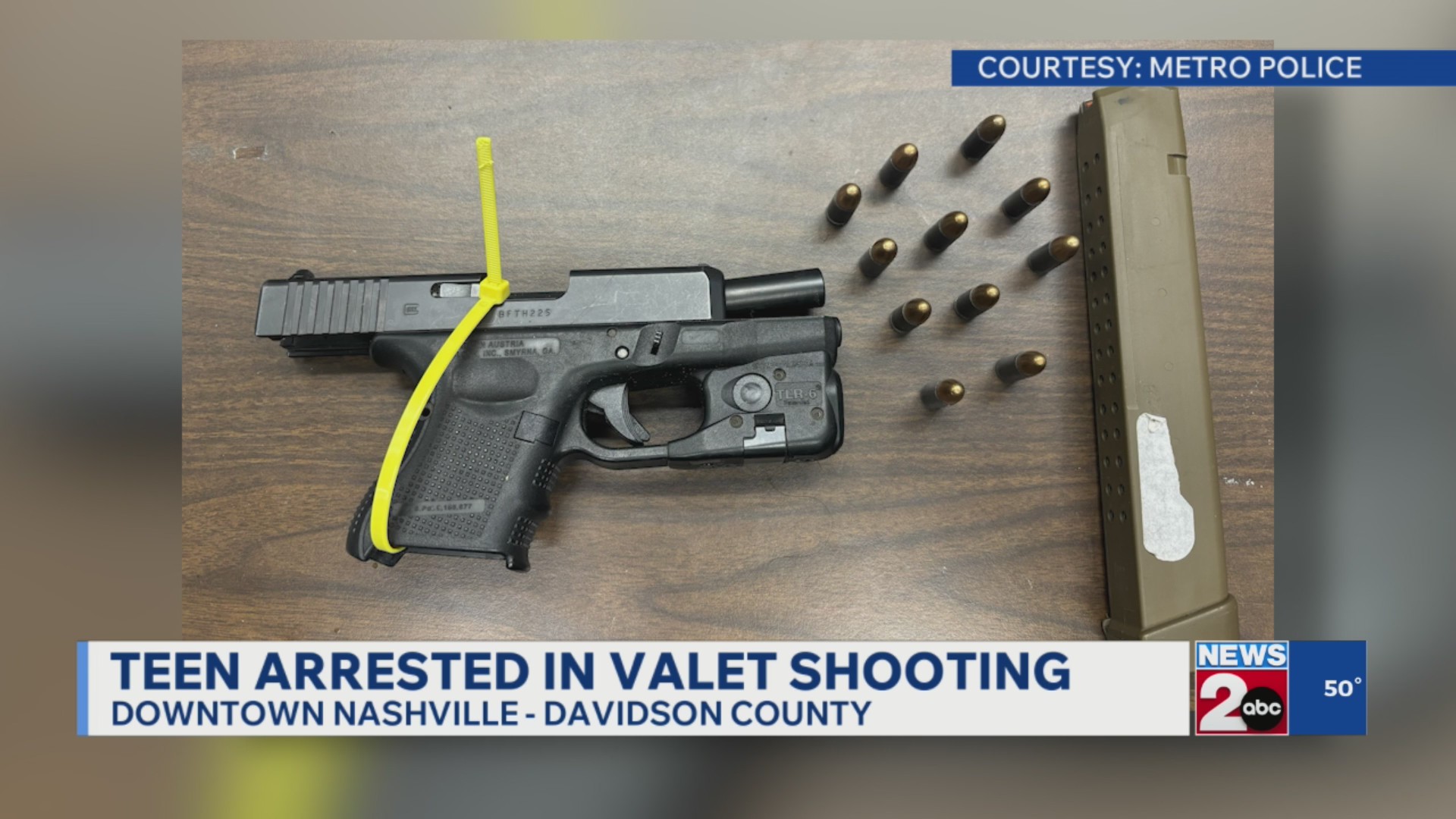 Teen arrested in valet shooting – WKRN News 2