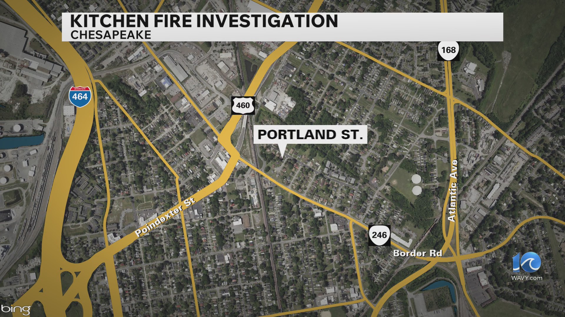 Family of 4 and 2 pets displaced after Chesapeake kitchen fire