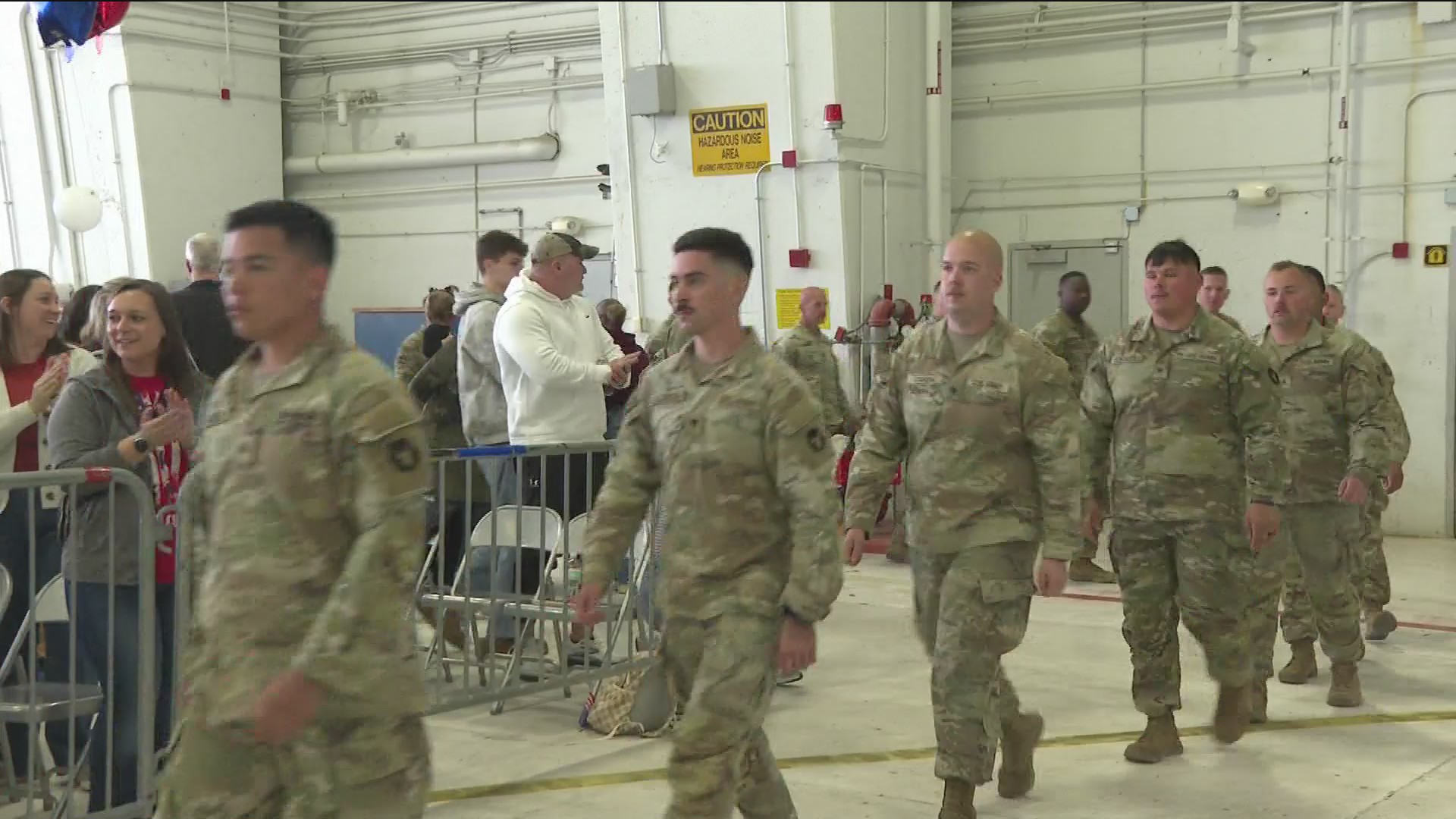 Iowa National Guard members being welcomed home after Middle East ...