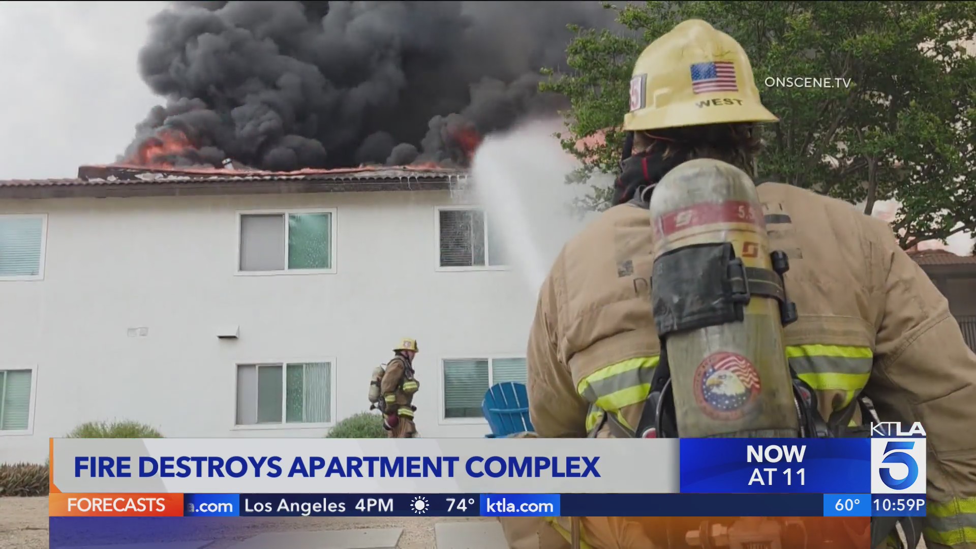 Fire destroys apartment complex in Riverside, 150 people displaced – KTLA