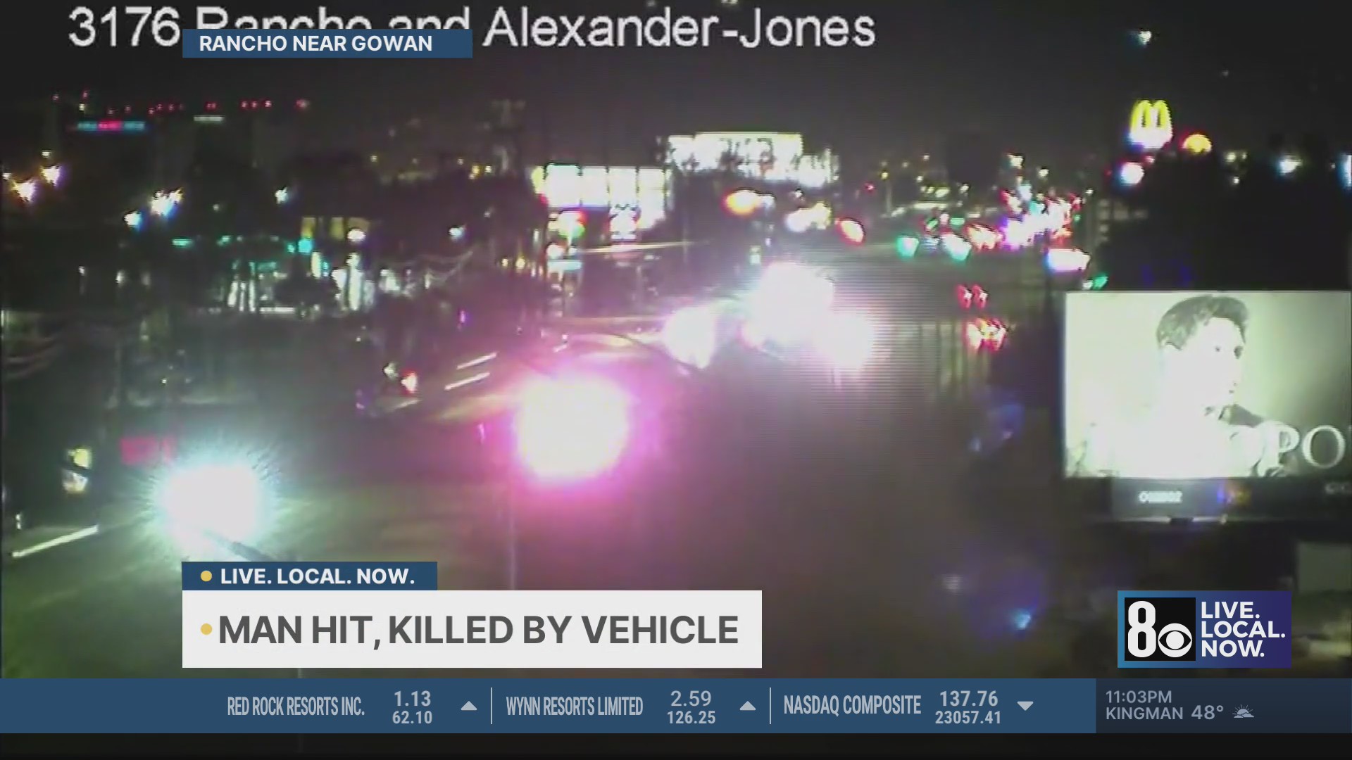 Pedestrian fatally struck by vehicle at north Las Vegas valley ...