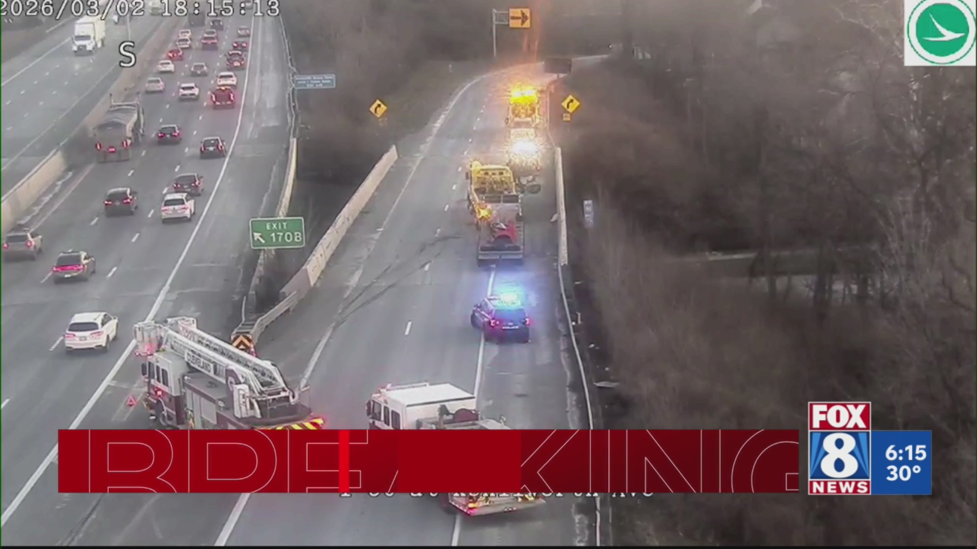 I-90 crash involves fuel spill – Fox 8 Cleveland WJW