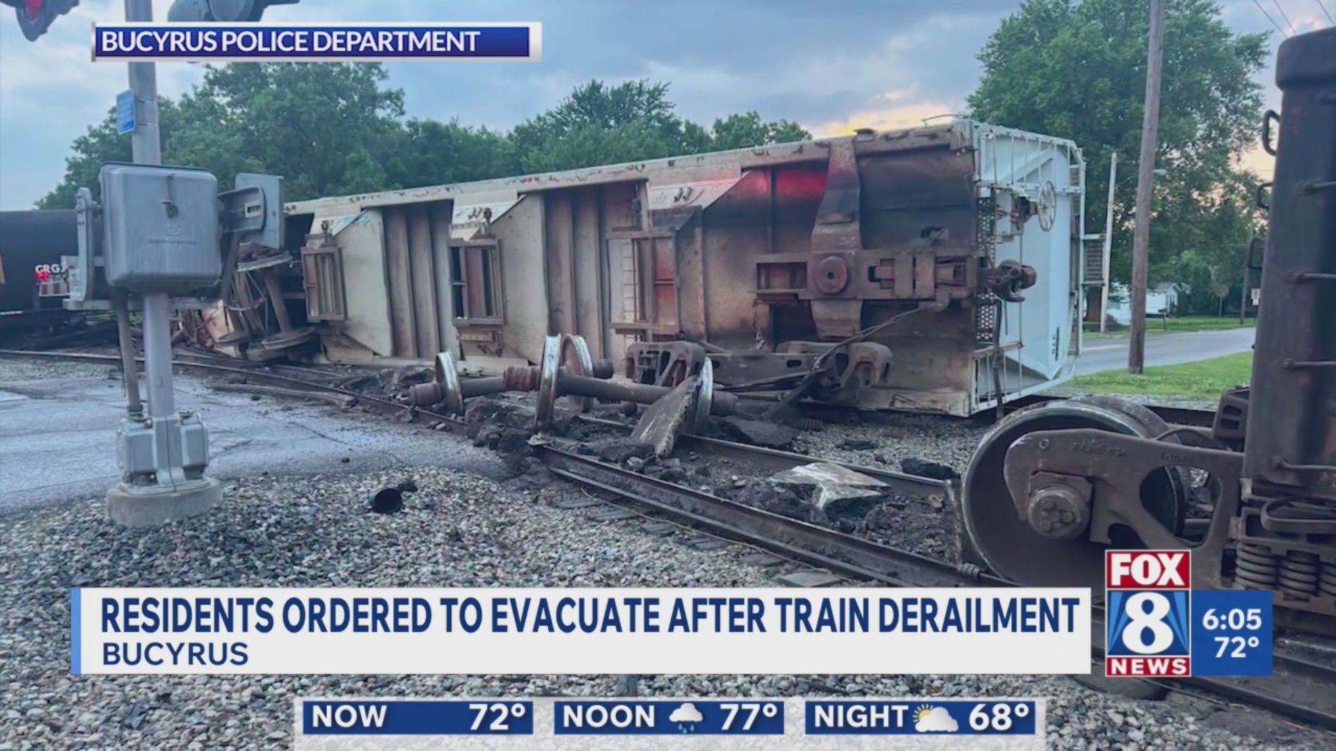 Train derailment in Bucyrus – Fox 8 Cleveland WJW
