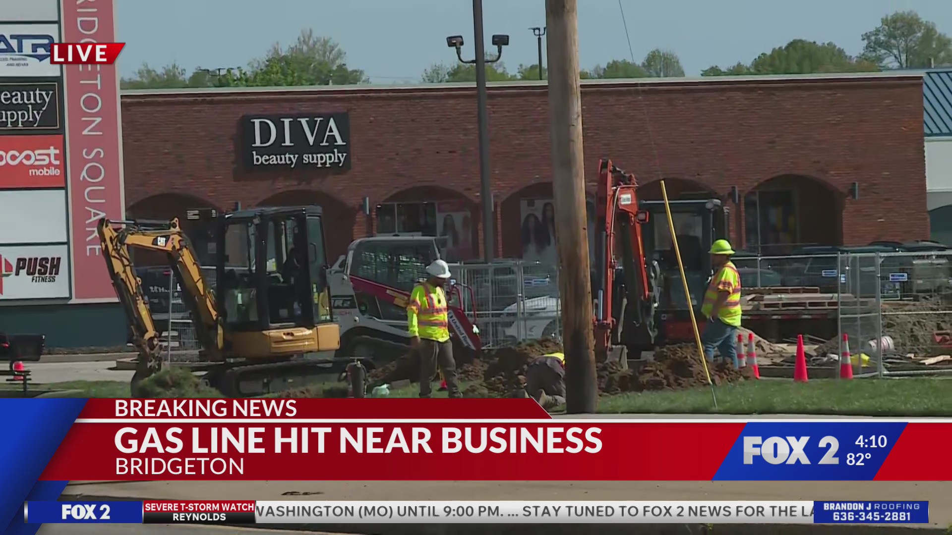 Possible gas leak in Bridgeton after gas line struck – FOX 2