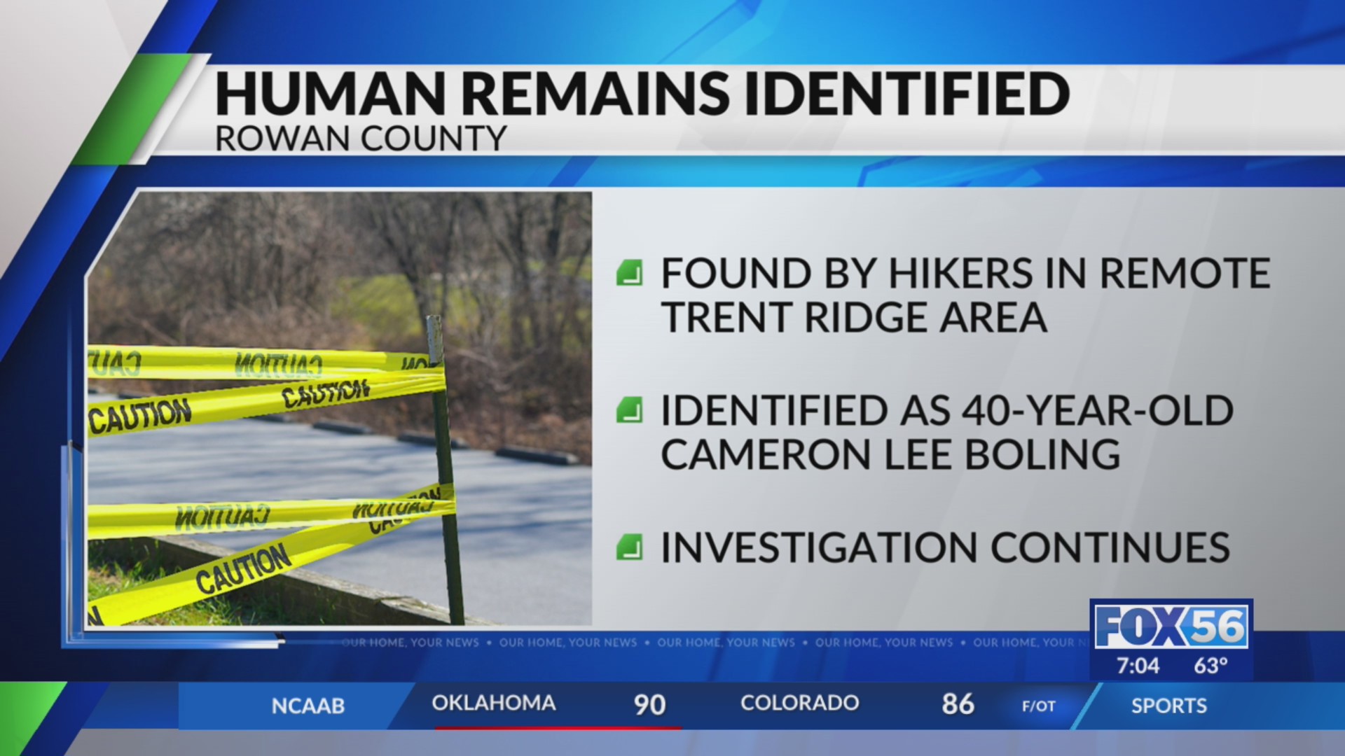 Skeletal remains found by man, son while hiking in Rowan County ...