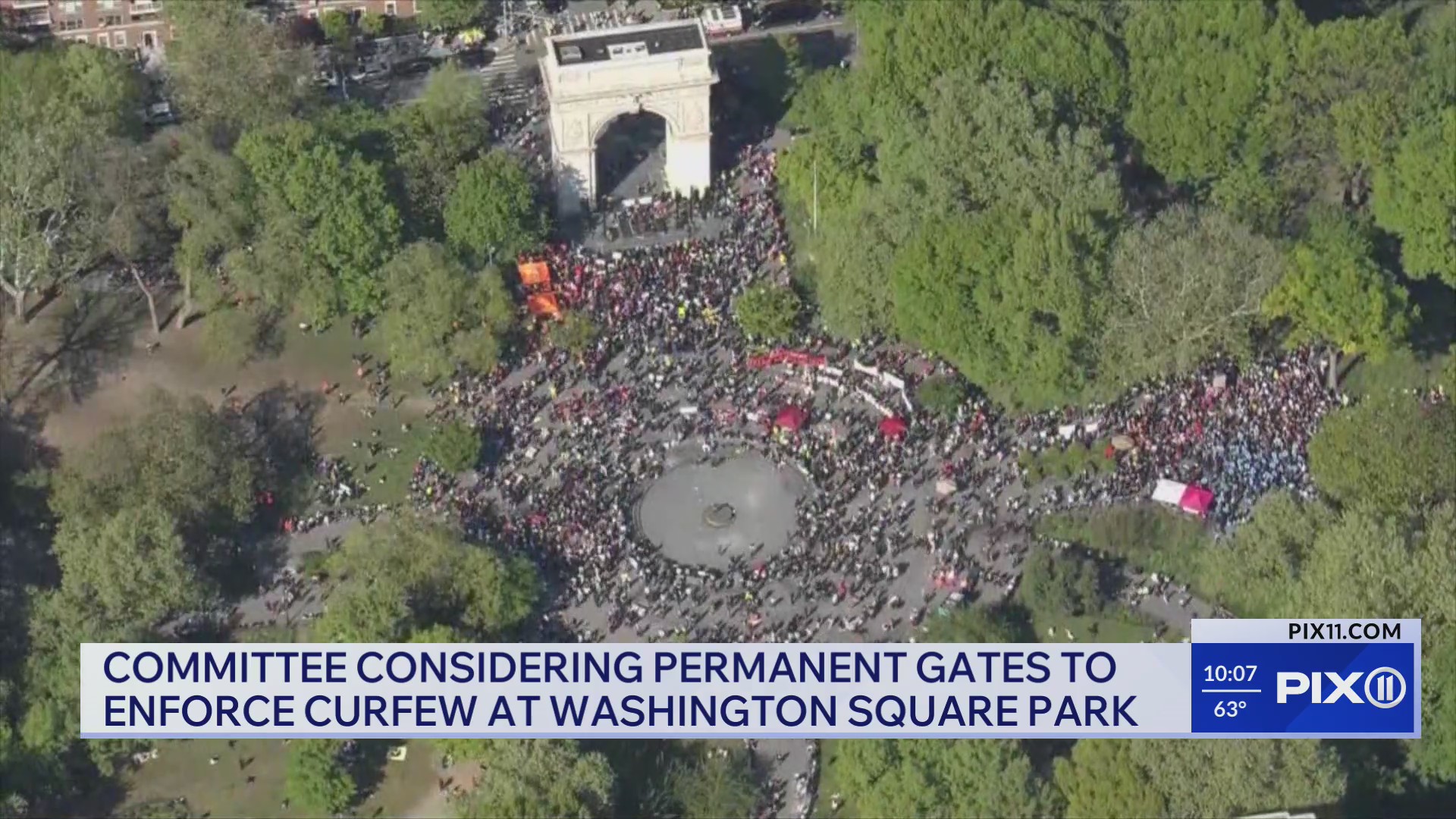 Permanent Gate NYC committee discusses permanent gates for Washington Square Park β PIX11