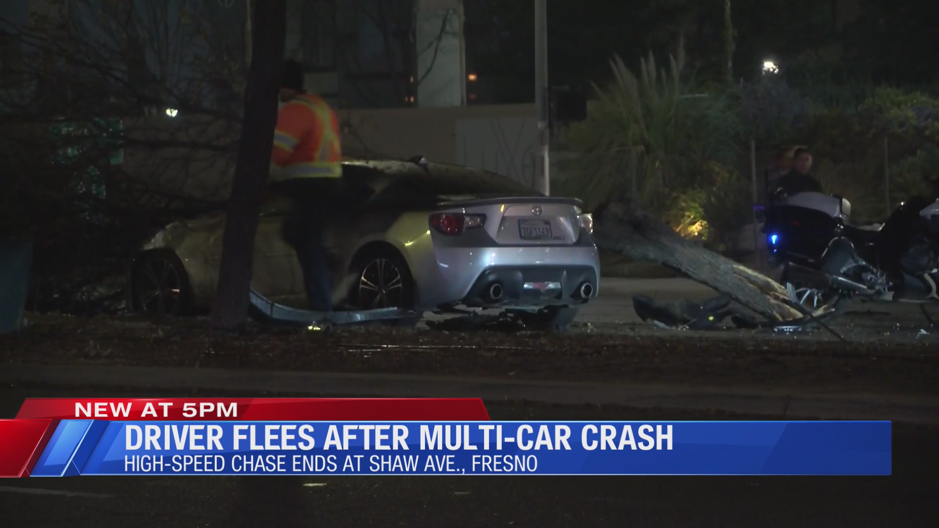 Suspect leads CHP on pursuit, crashes into multiple cars in Fresno ...