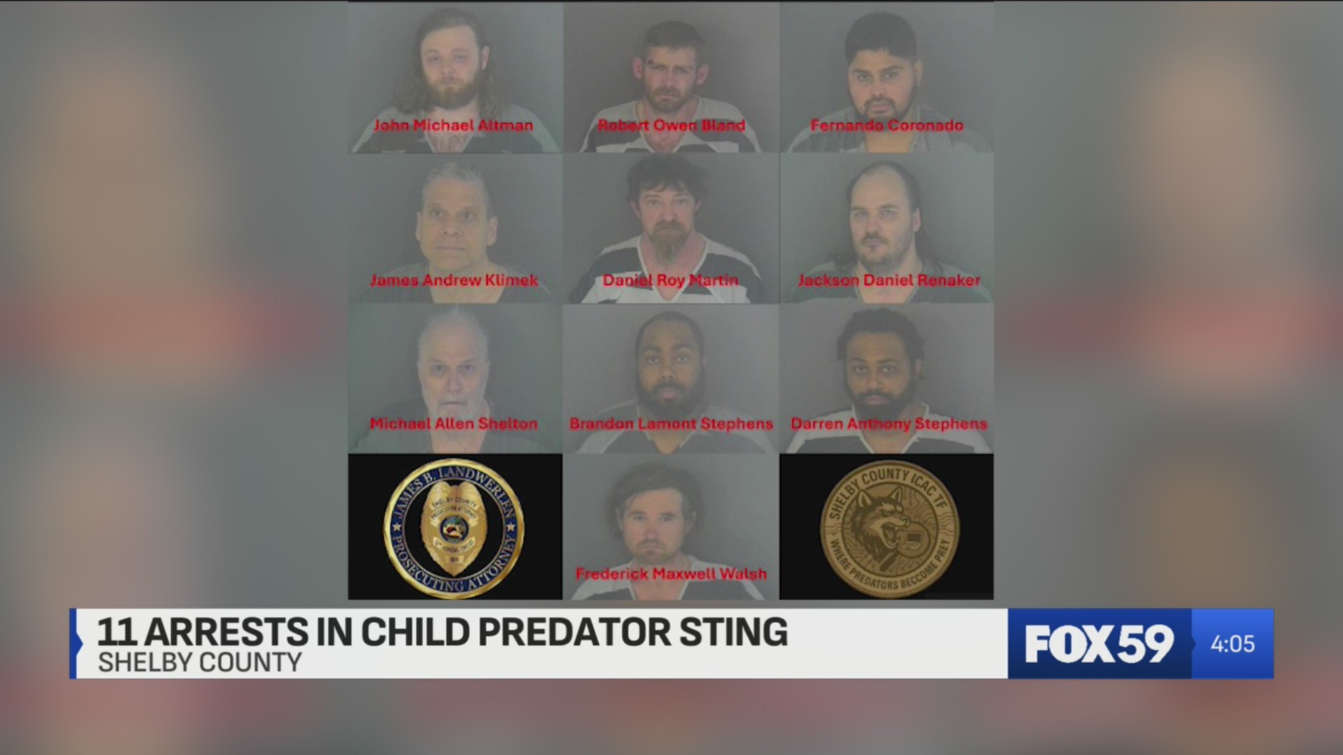 Shelby Co. child predator sting nets nearly a dozen arrests – Fox 59