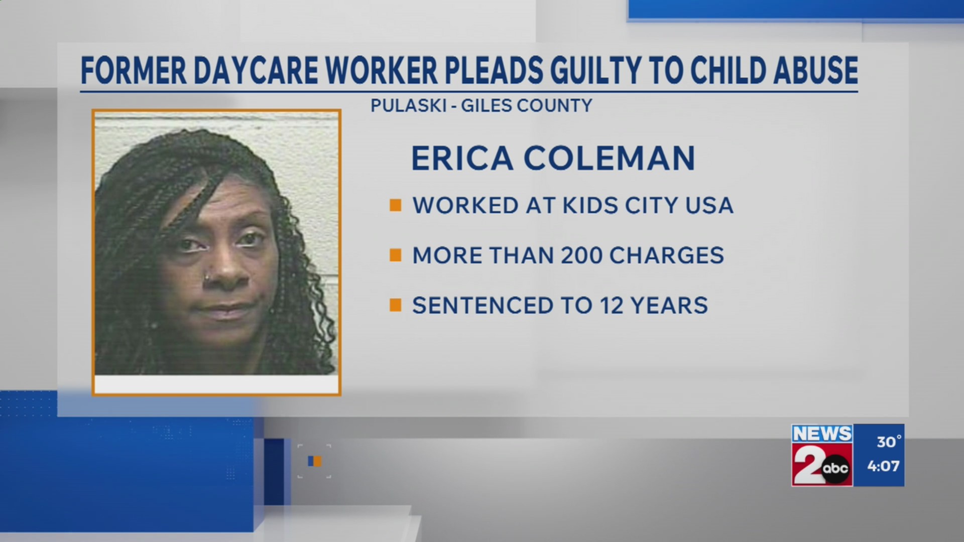 Former Pulaski daycare worker sentenced to prison for child abuse ...