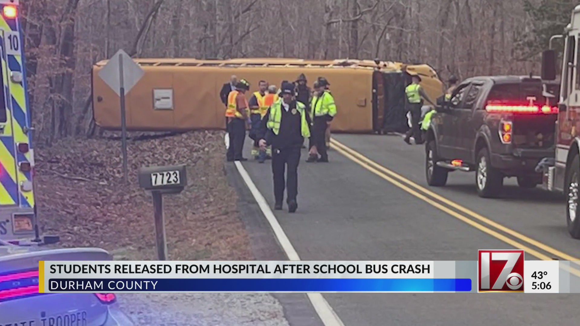 Durham County students released from hospital after school bus crash ...