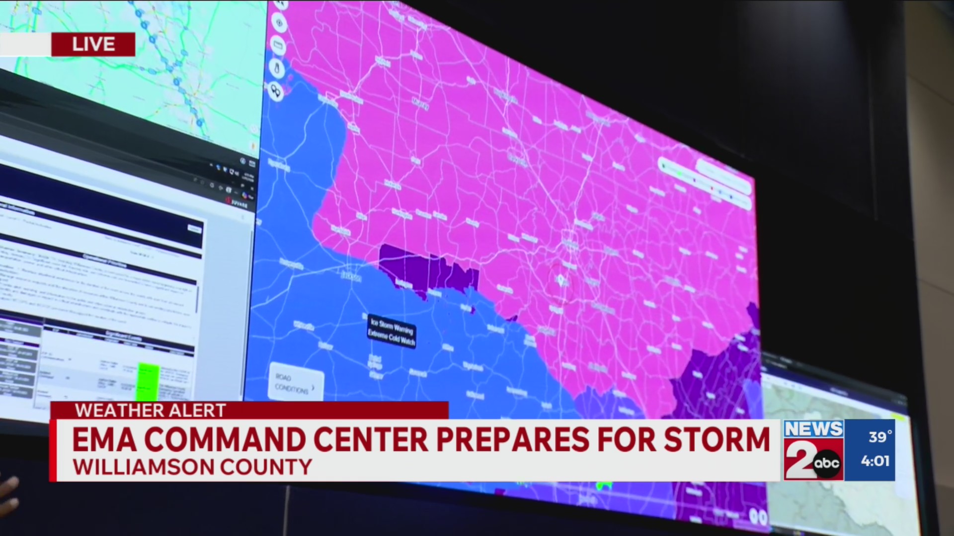 Williamson County EMA command center prepares for winter storm – WKRN ...