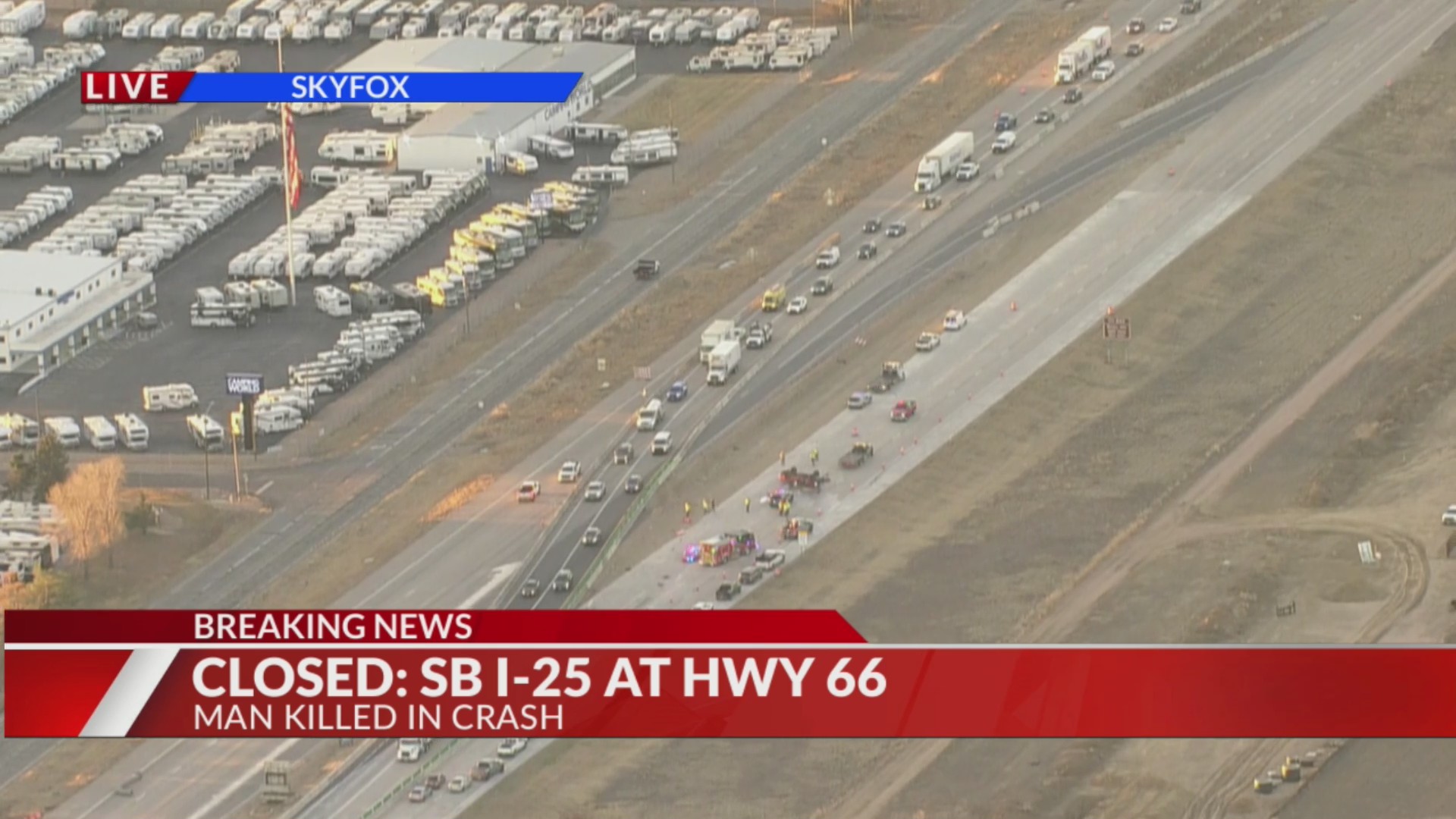 Deadly crash closes I-25 southbound north of Denver – FOX31 Denver