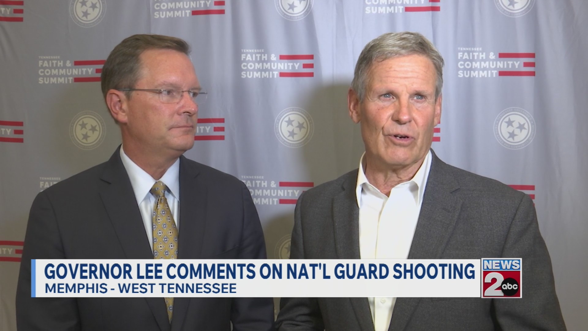 Gov. Lee comments on National Guard shooting in Memphis