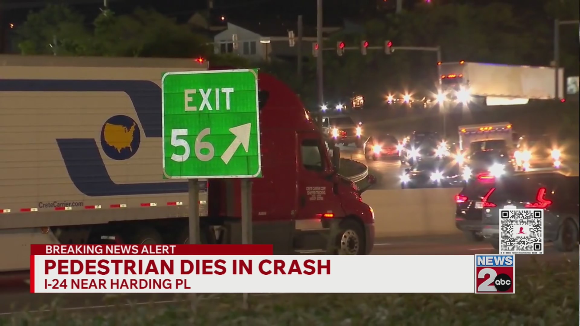 Pedestrian dead after crash on I-24 East near Harding Place – WKRN News 2