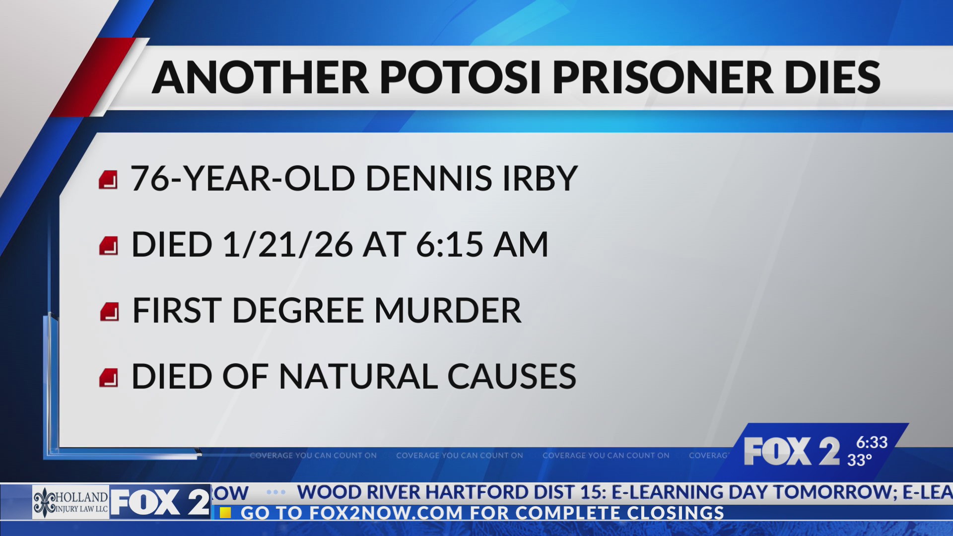 Another inmate dies at Potosi Correctional Center – FOX 2