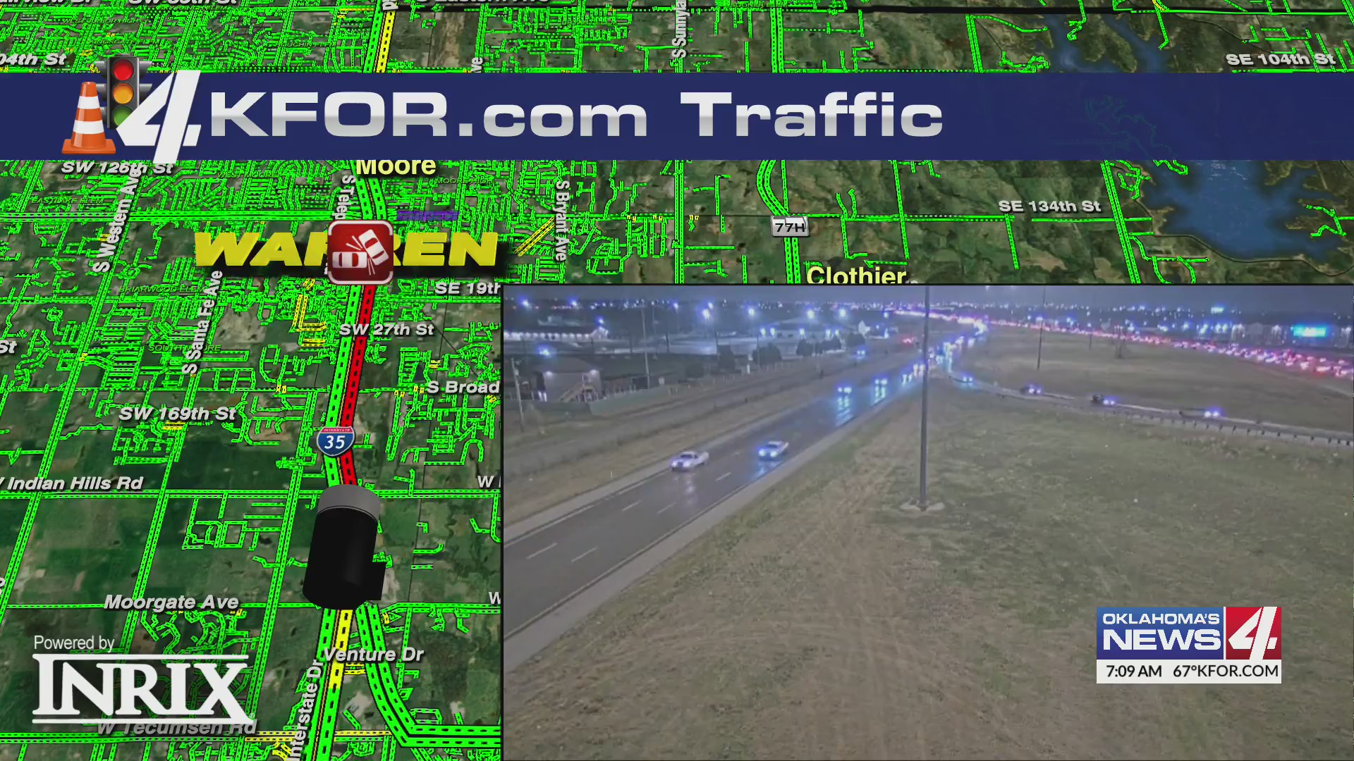Crash causes backup northbound on I-35 in Norman – KFOR.com Oklahoma City