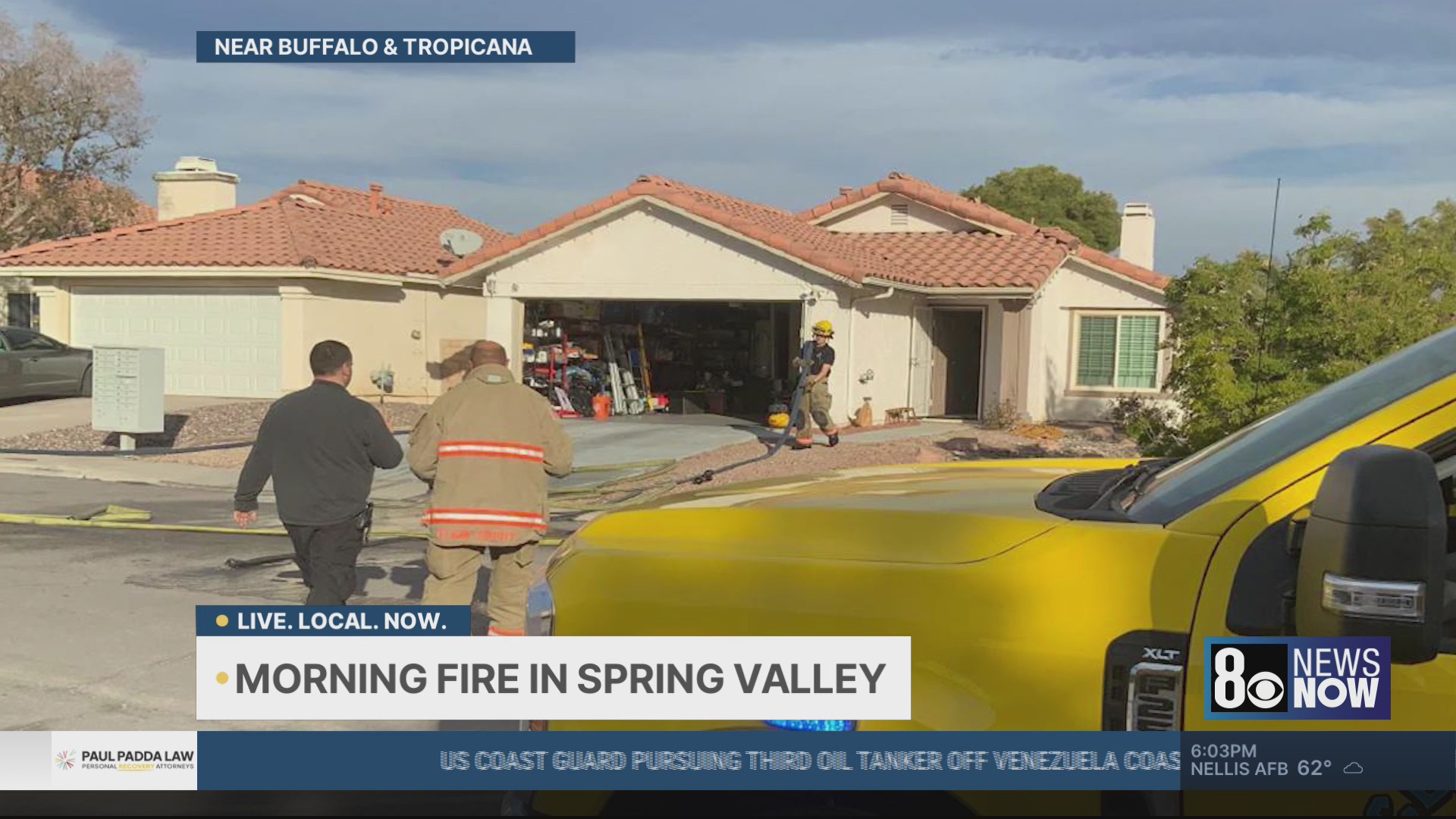 Las Vegas house fire leaves residents unharmed – KLAS