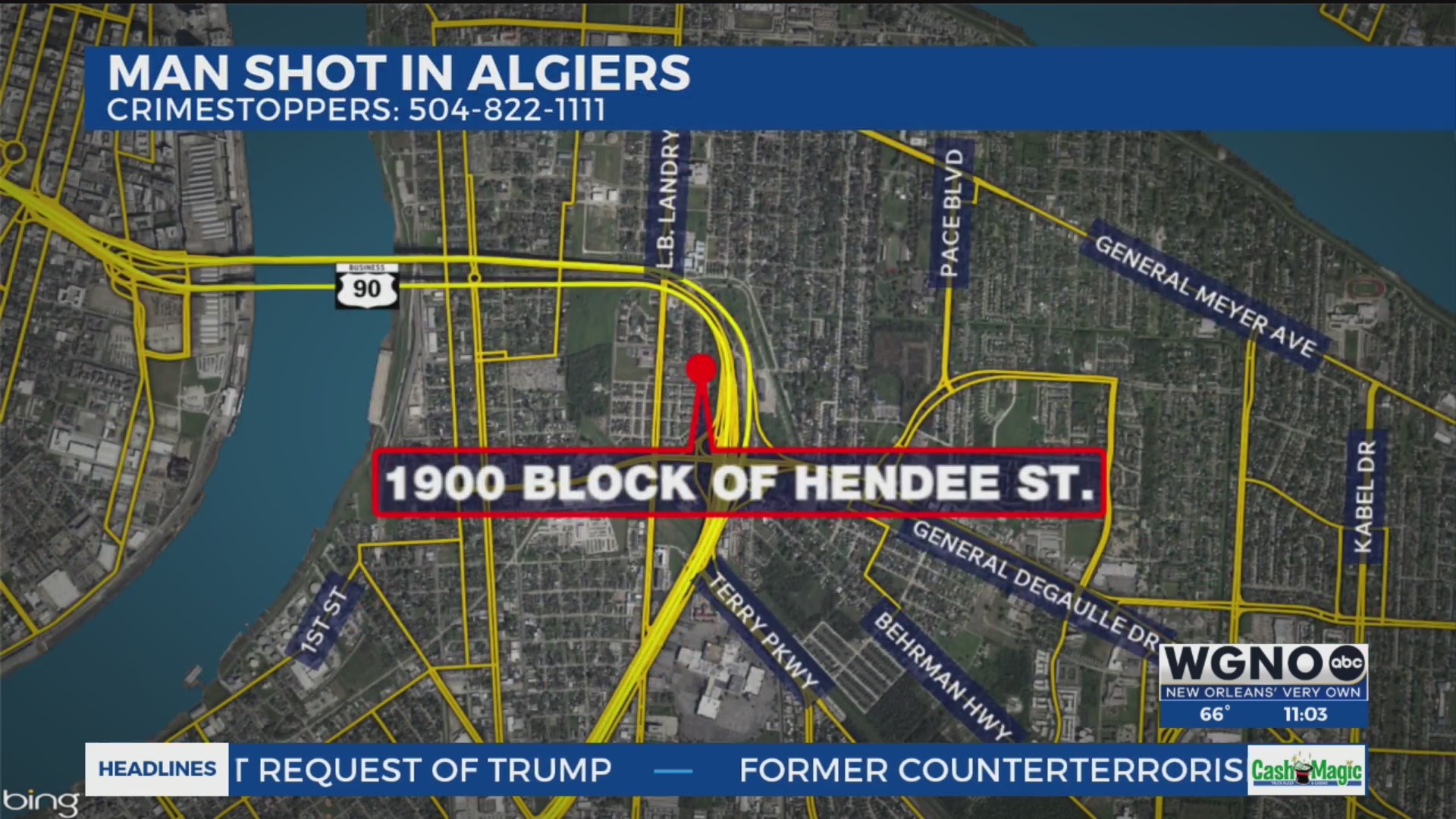 Man shot in Algiers Friday morning: NOPD – WGNO