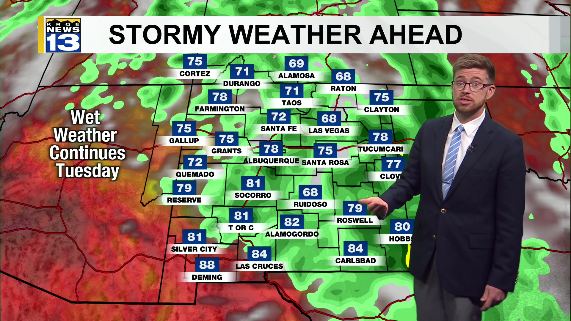 Showers, storms continue through Memorial Day weekend – KRQE NEWS 13 ...