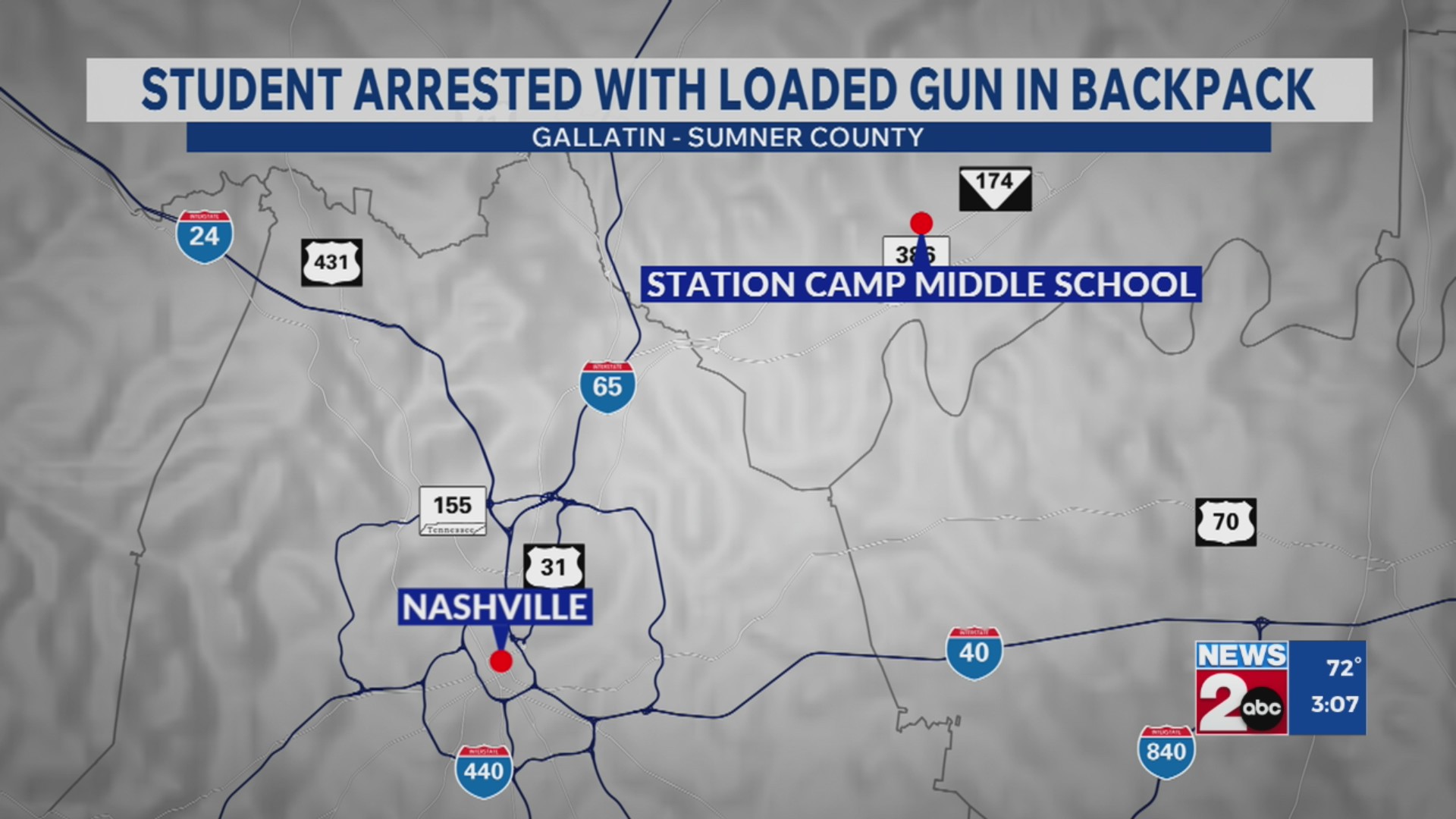 Student arrested with loaded gun in backpack – WKRN News 2