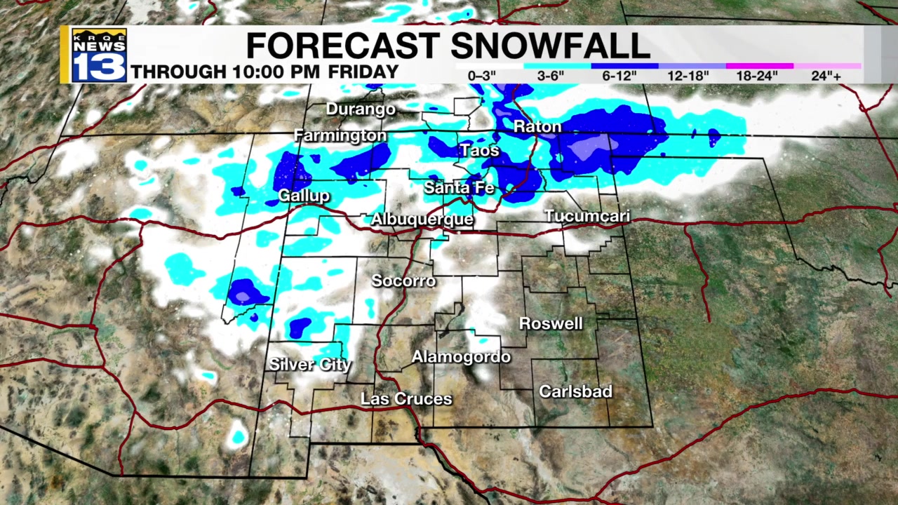 Winter Storm Update – KRQE NEWS 13 – Breaking News, Albuquerque News ...