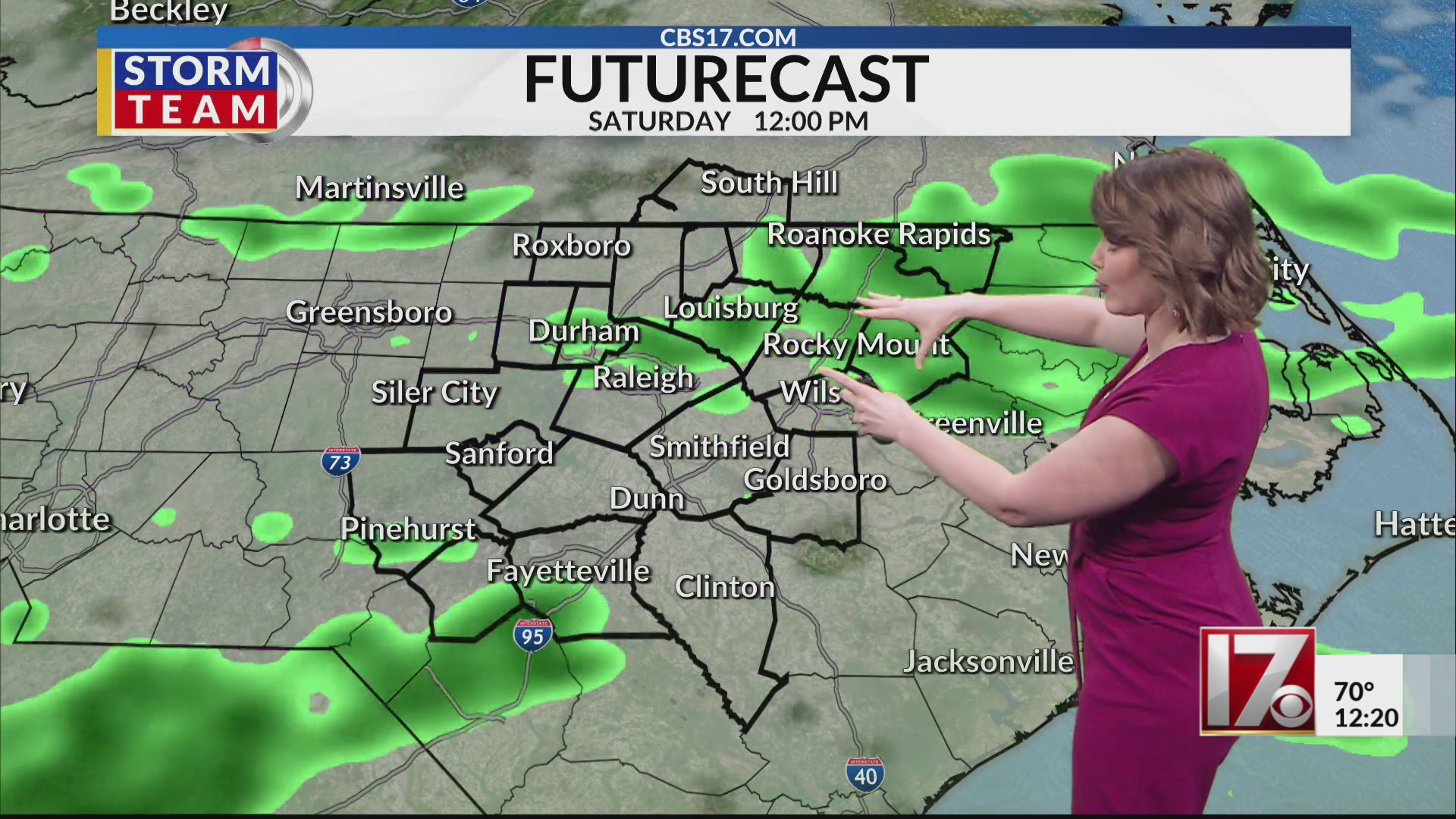 Record high temps, rain coming to central NC – CBS17.com