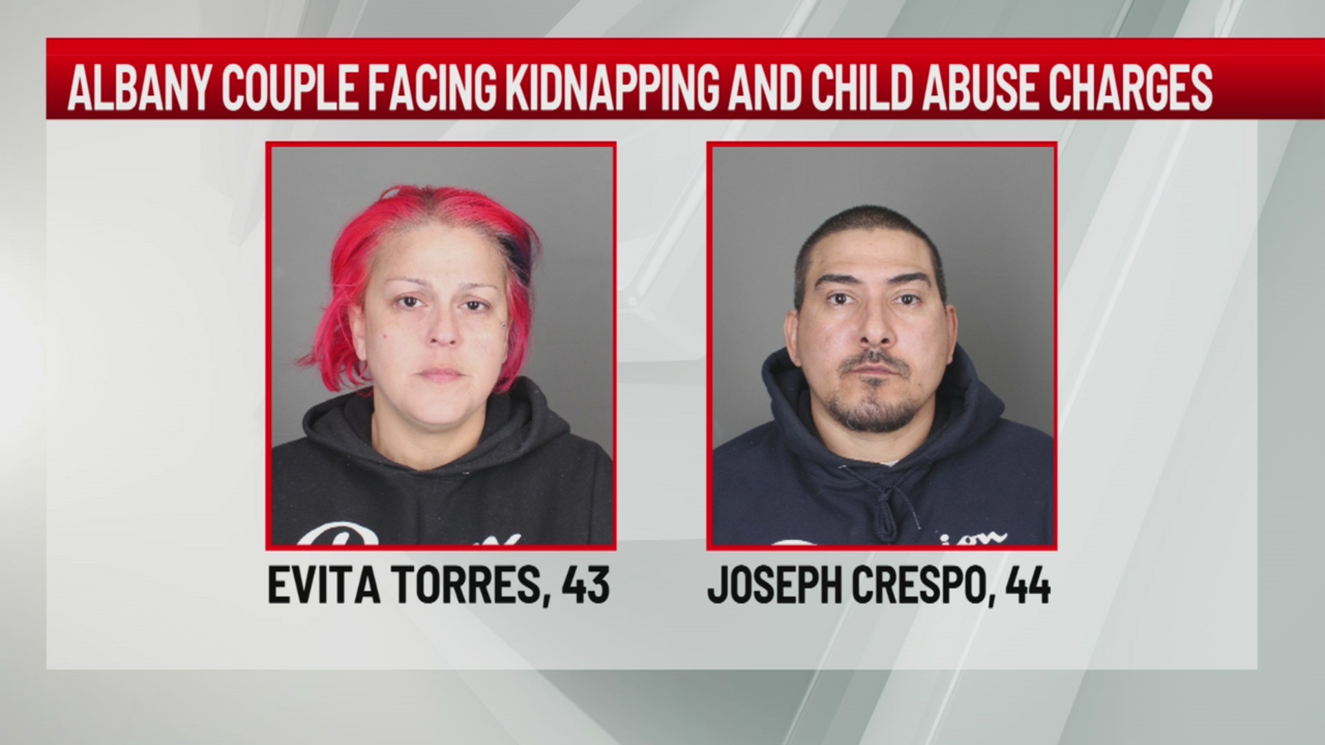Albany couple facing kidnapping and child abuse charges – NEWS10 ABC