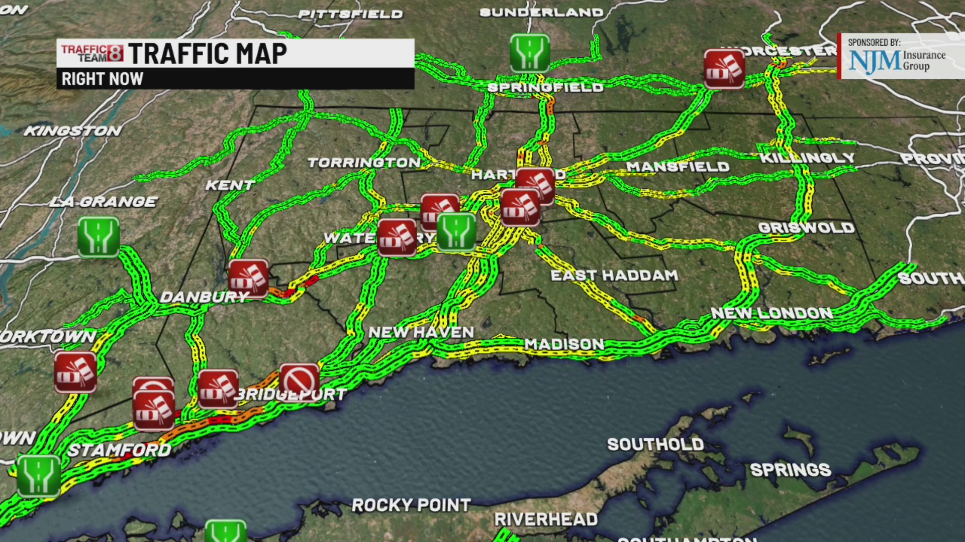 Morning snowfall in Connecticut causing crashes, slick road conditions ...