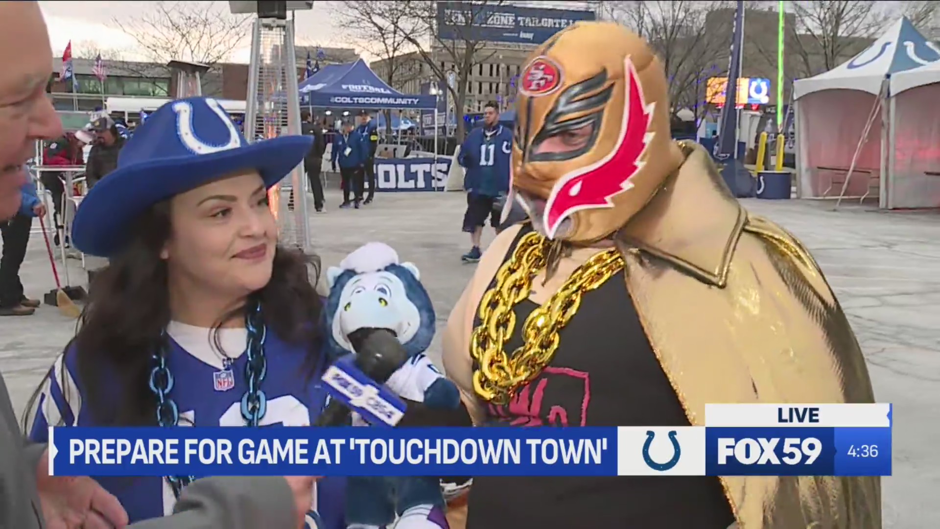 Fans speak at Touchdown Town before the Colts play on MNF – Fox 59