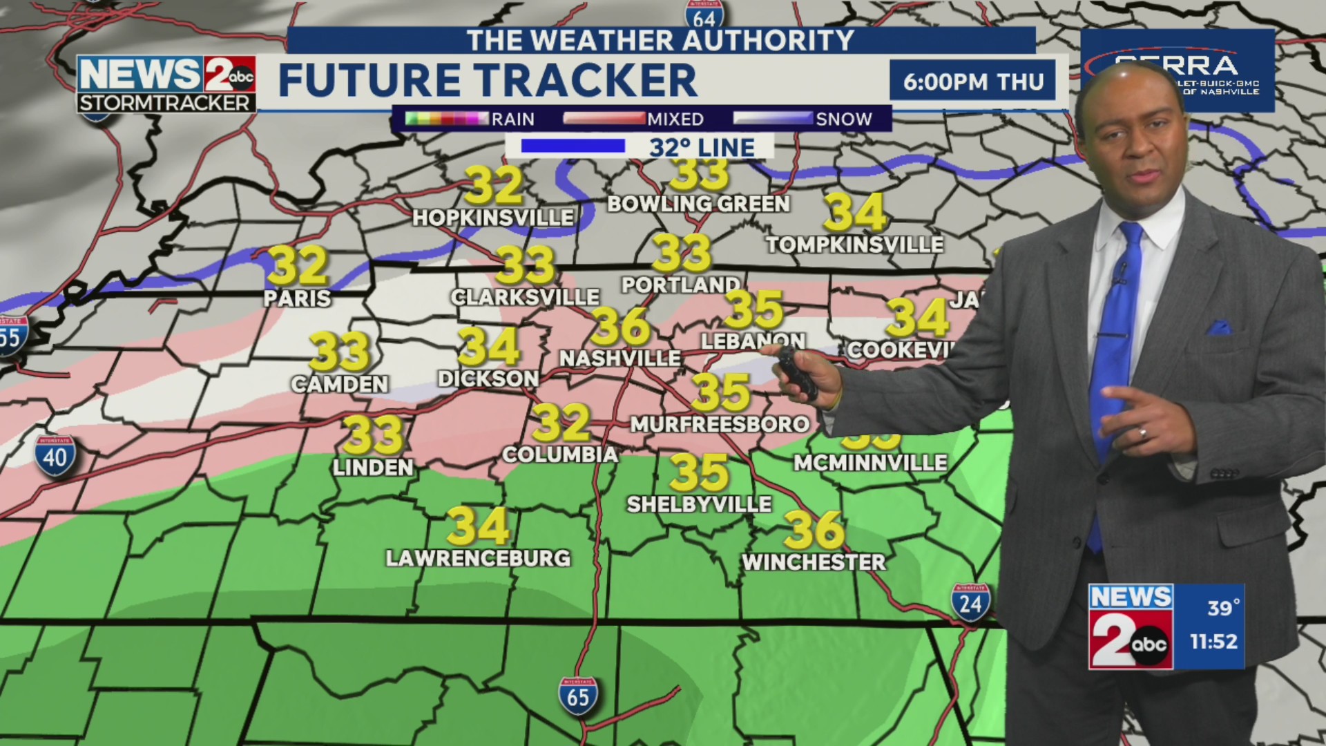December 4, 2025 Midday Forecast – WKRN News 2