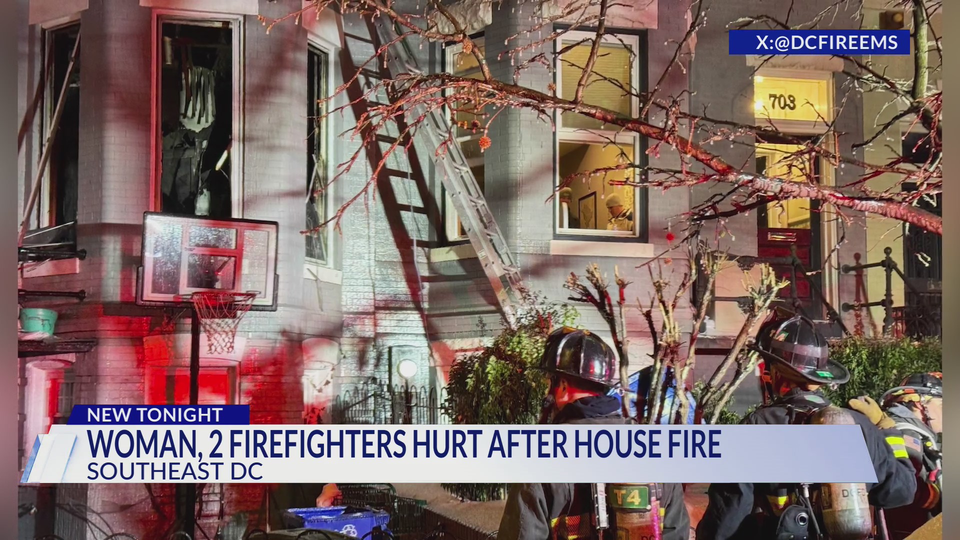 Woman in critical condition, 2 firefighters hurt in DC house fire – DC ...