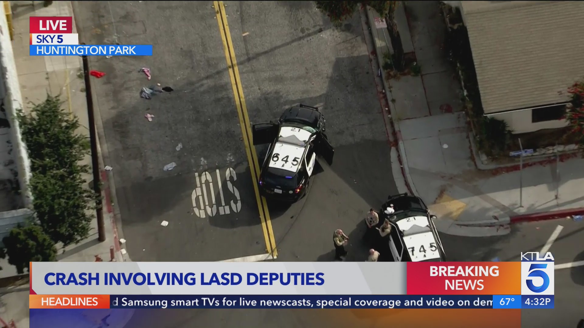 Crash involving LASD deputies under investigation in Huntington Park – KTLA