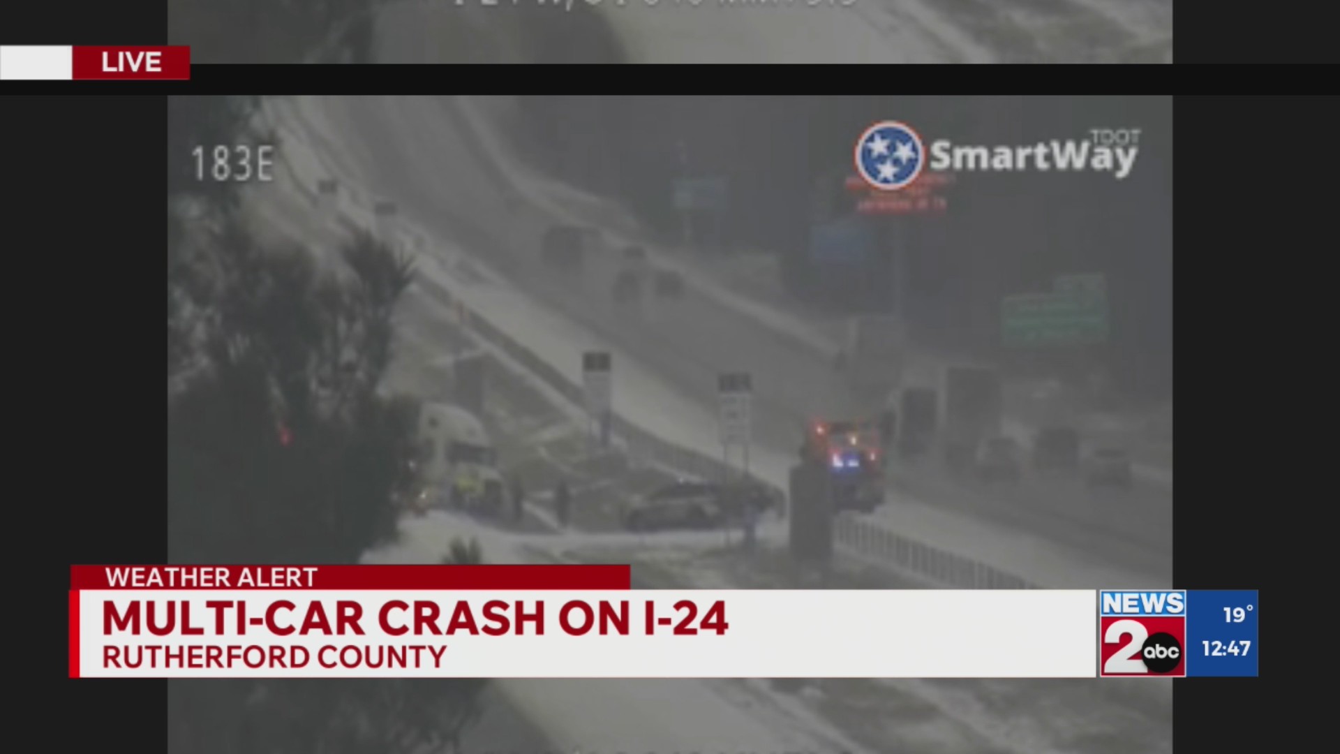 Multi-car crash on Interstate 24 in Rutherford County – WKRN News 2