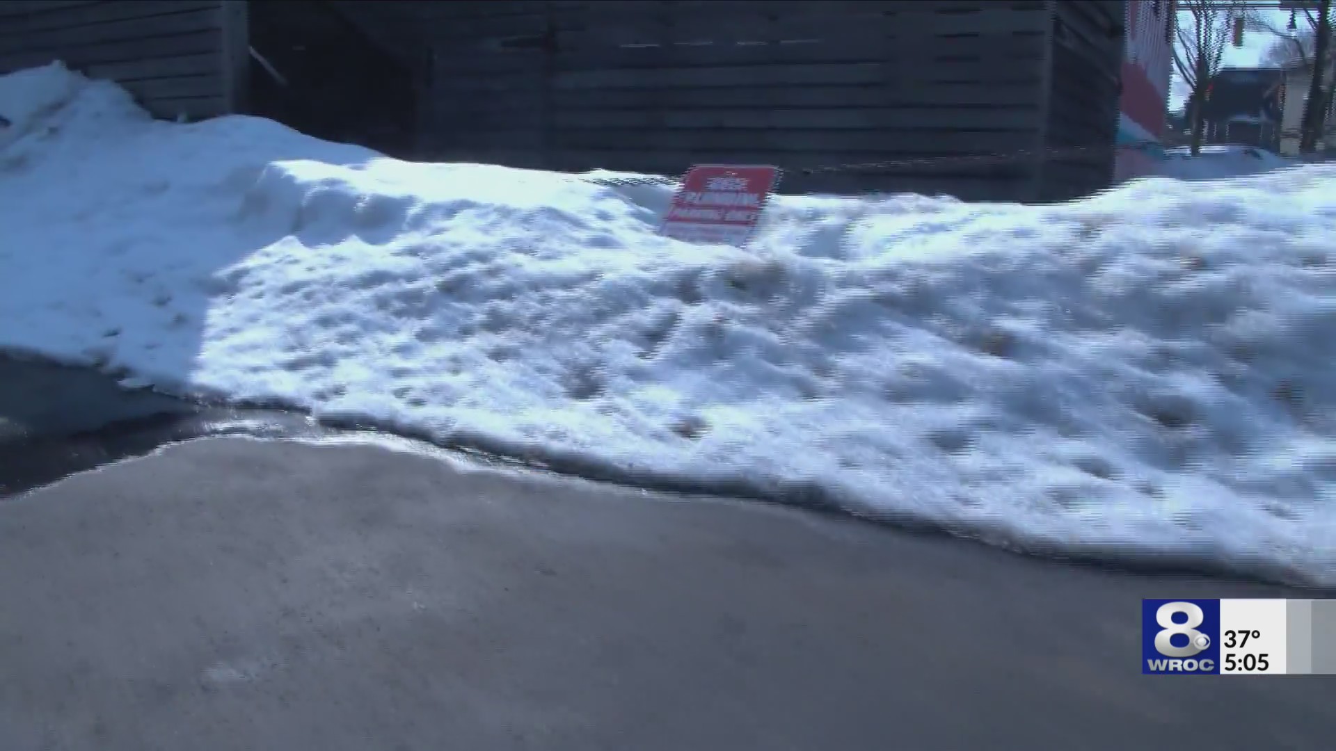 Melting snow causes household problems for Rochester residents ...