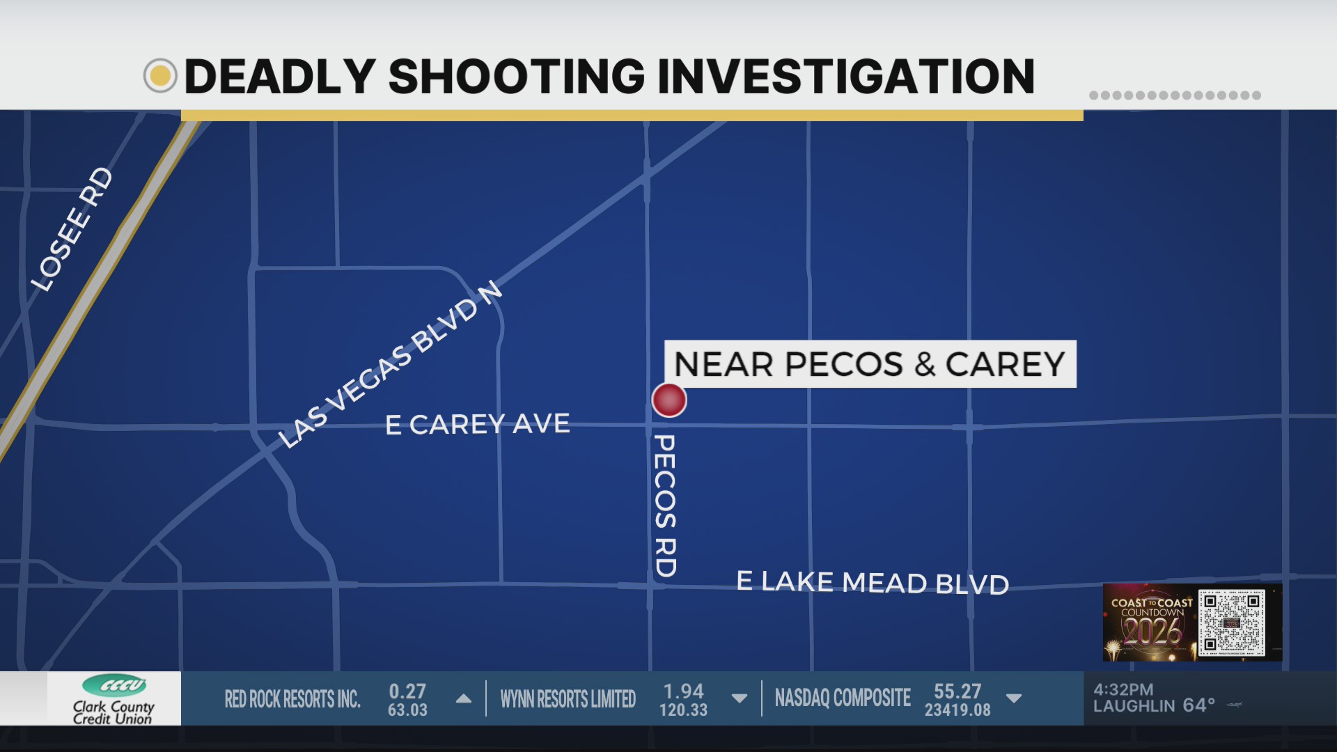 North Las Vegas shooting leaves man dead, suspect sought – KLAS