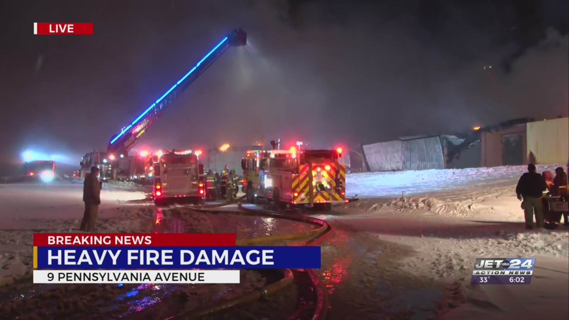 Crews battle massive fire at Corry business Wednesday – WJET/WFXP ...