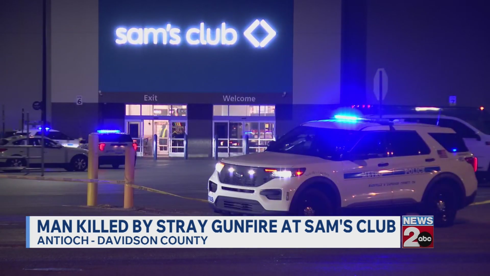 Man killed by stray gunfire at Sam's Club