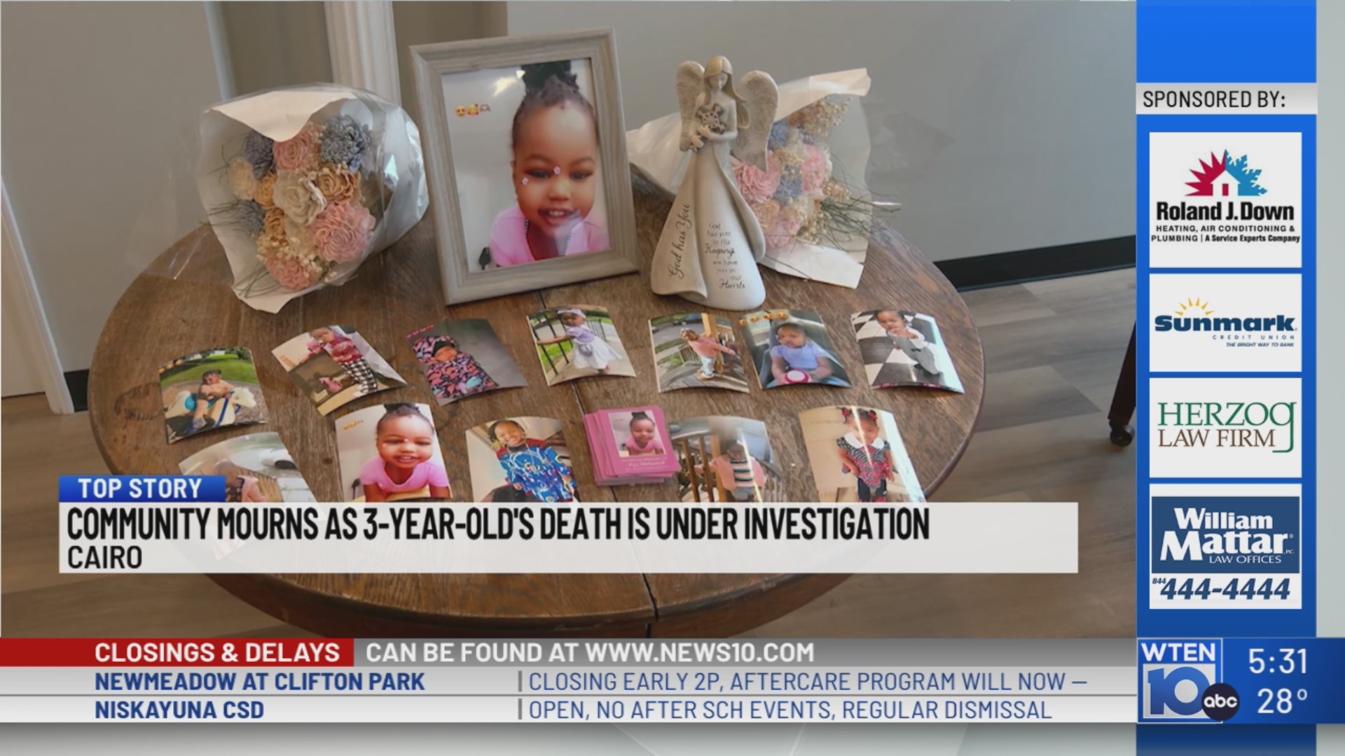 Community mourning death of Cairo Baby Fay – NEWS10 ABC