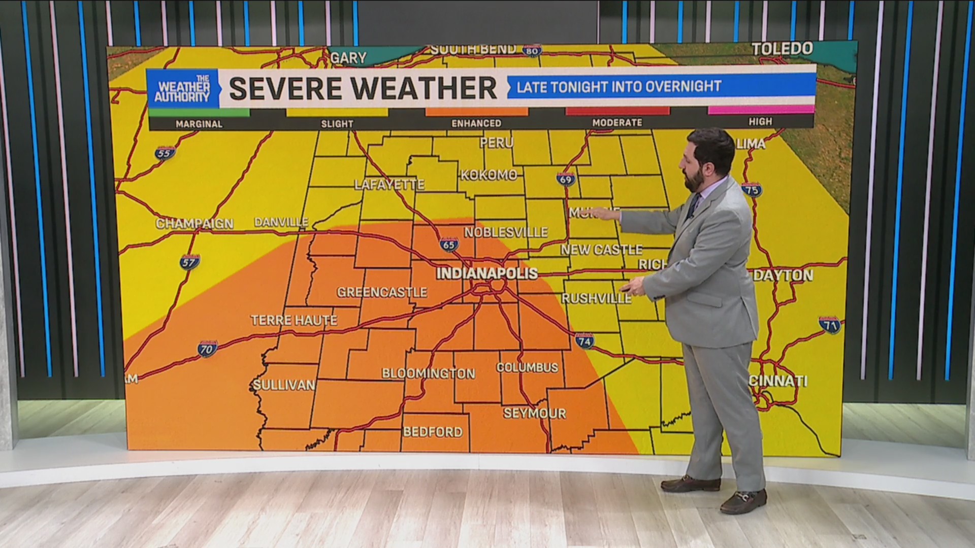 Turning stormy, snowy and windy tonight into Monday – Fox 59