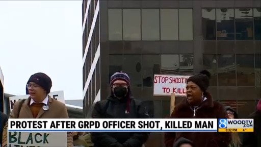Protest after GRPD officer shot, killed man – WOODTV.com