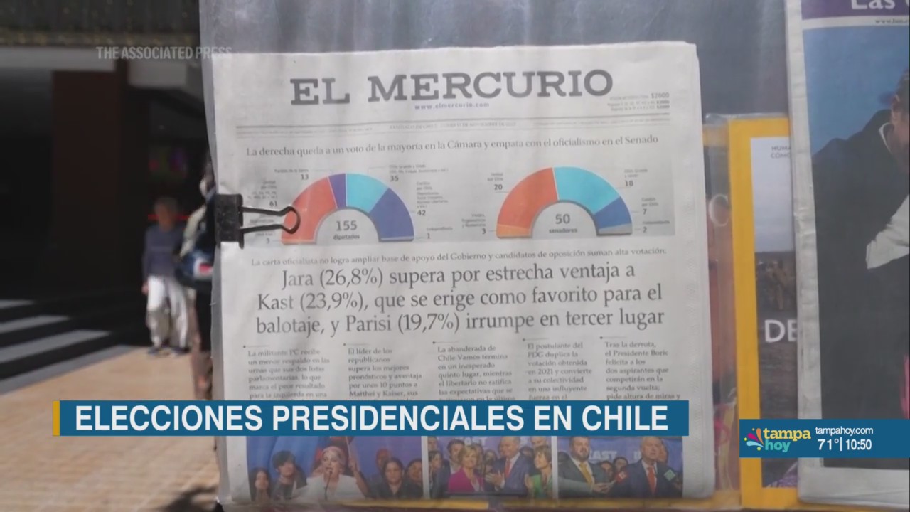 Chile se encamina a una segunda vuelta presidencial – WFLA