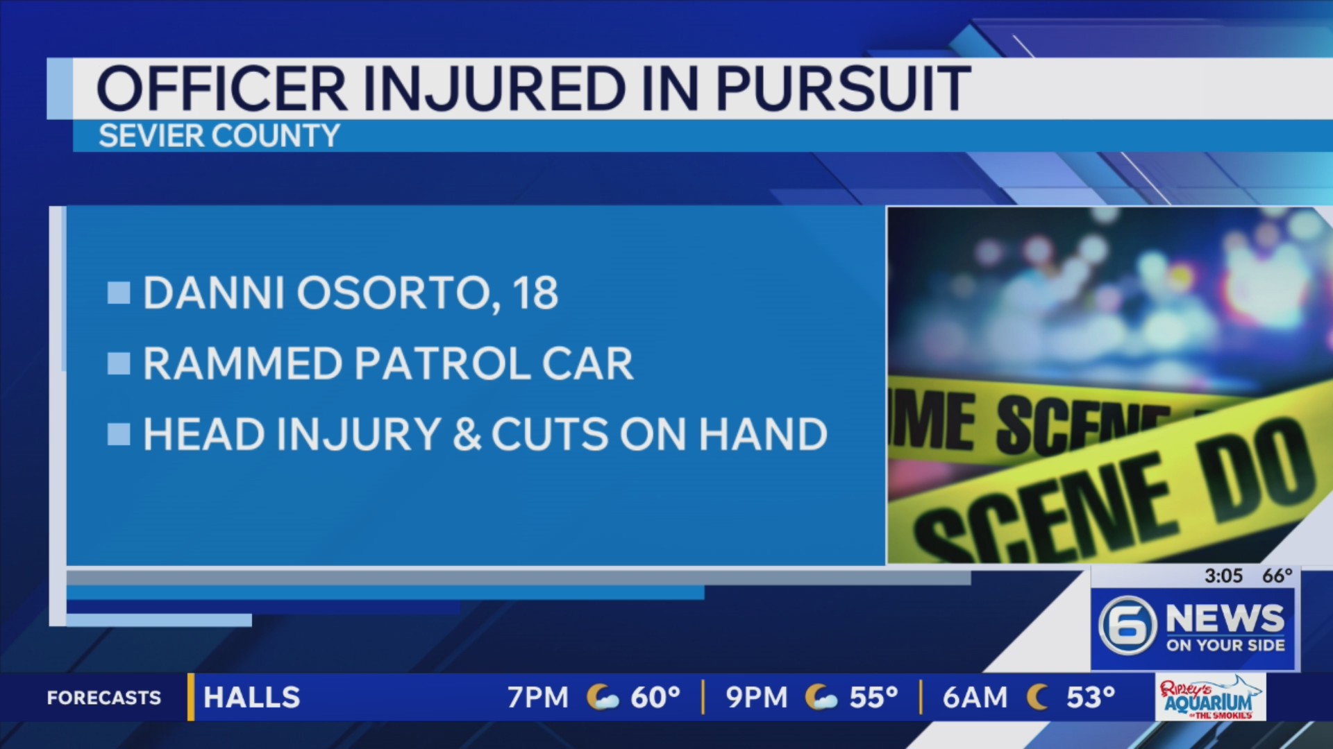 Teen charged with DUI after SPD officer injured in pursuit – WATE 6 On ...