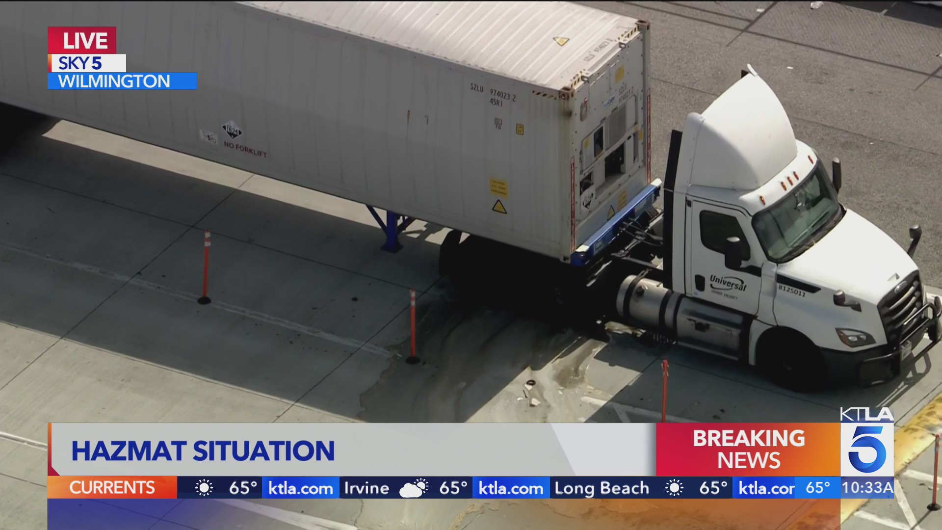 Off-gassing container triggers hazmat response in Wilmington – KTLA
