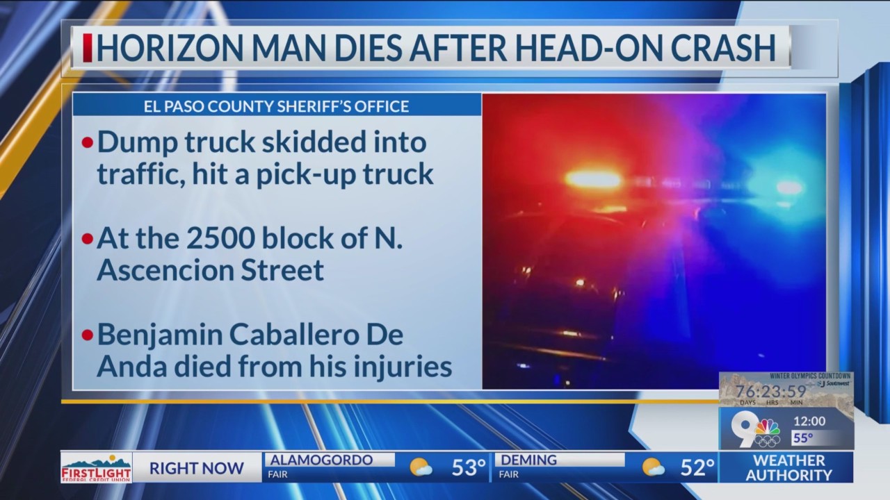 Horizon man dies after head-on crash – KTSM 9 News
