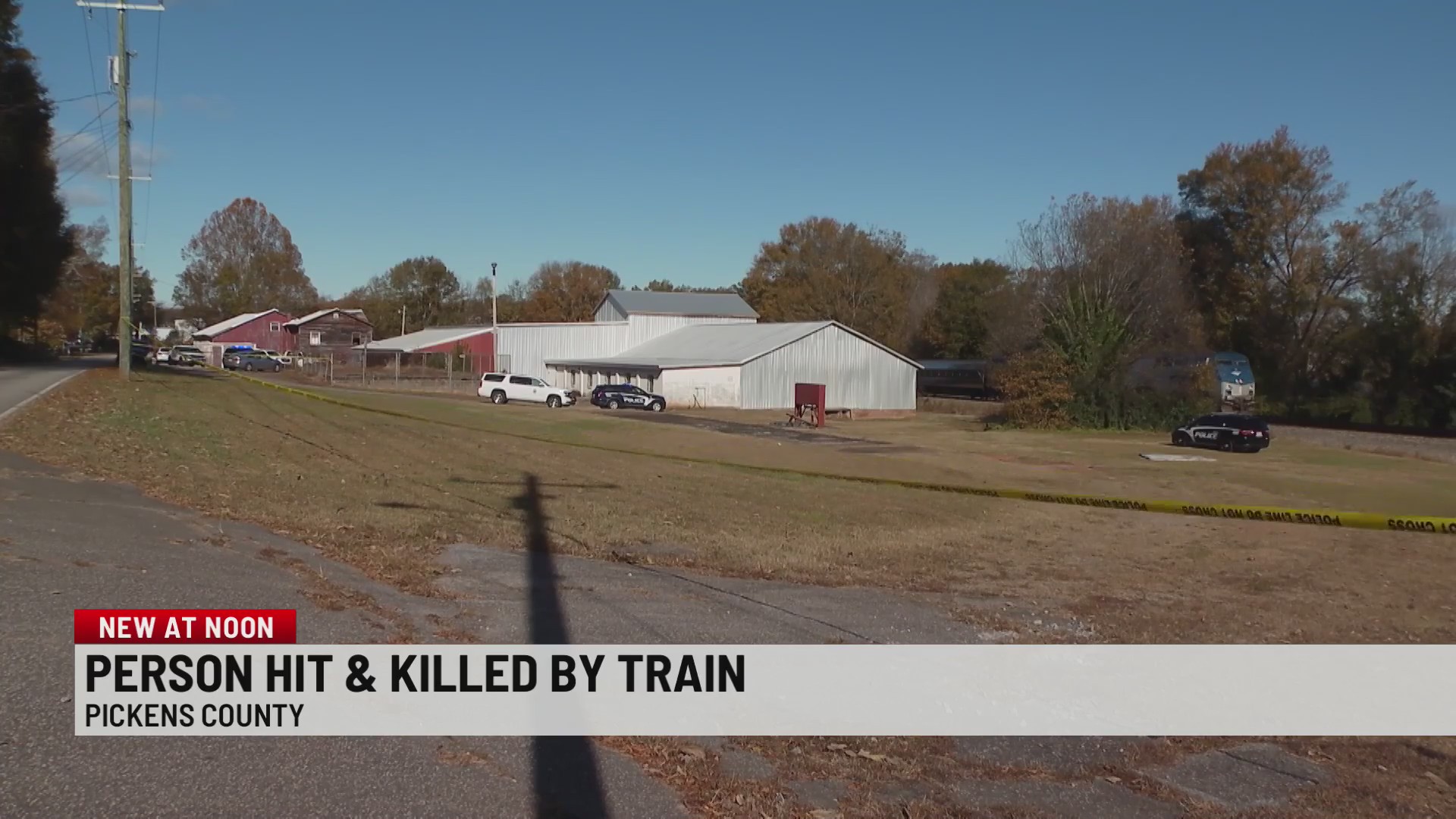 Person hit, killed by train in Pickens Co. – WSPA 7NEWS
