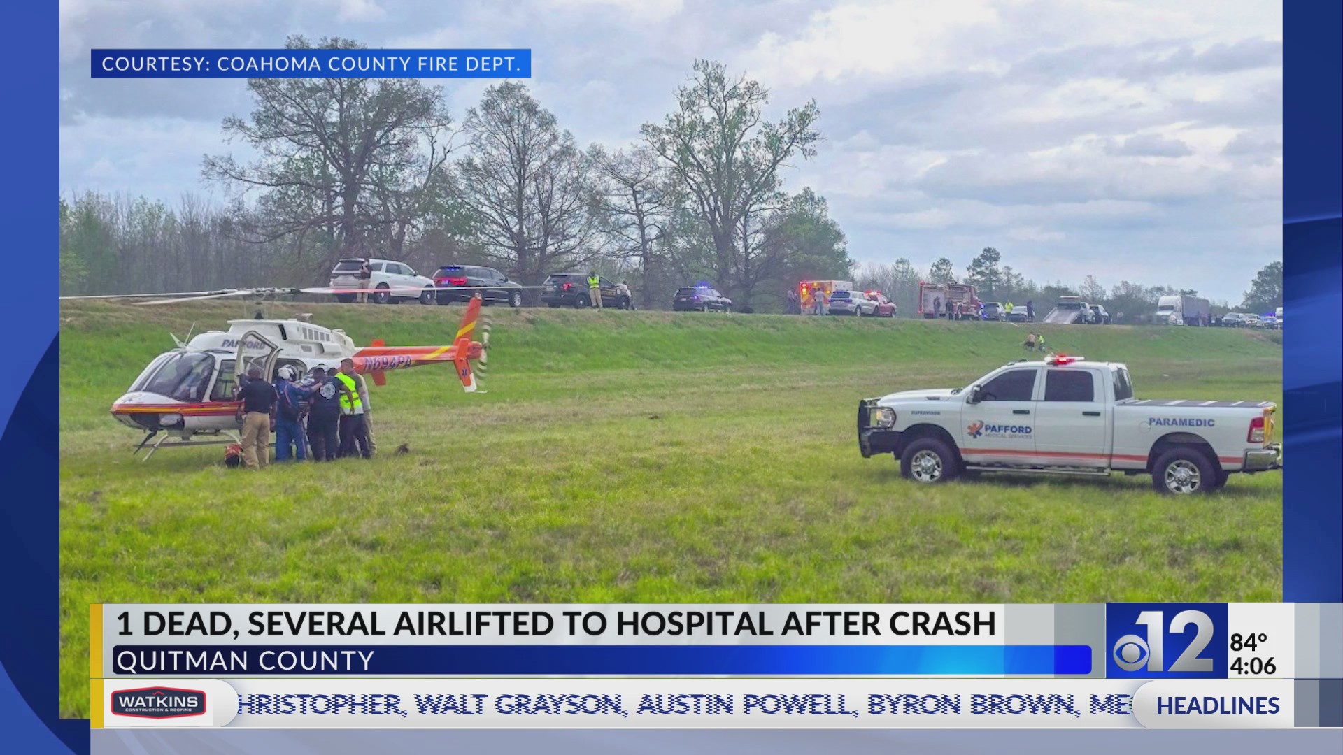 1 dead, several others airlifted to hospital after Mississippi crash – WJTV