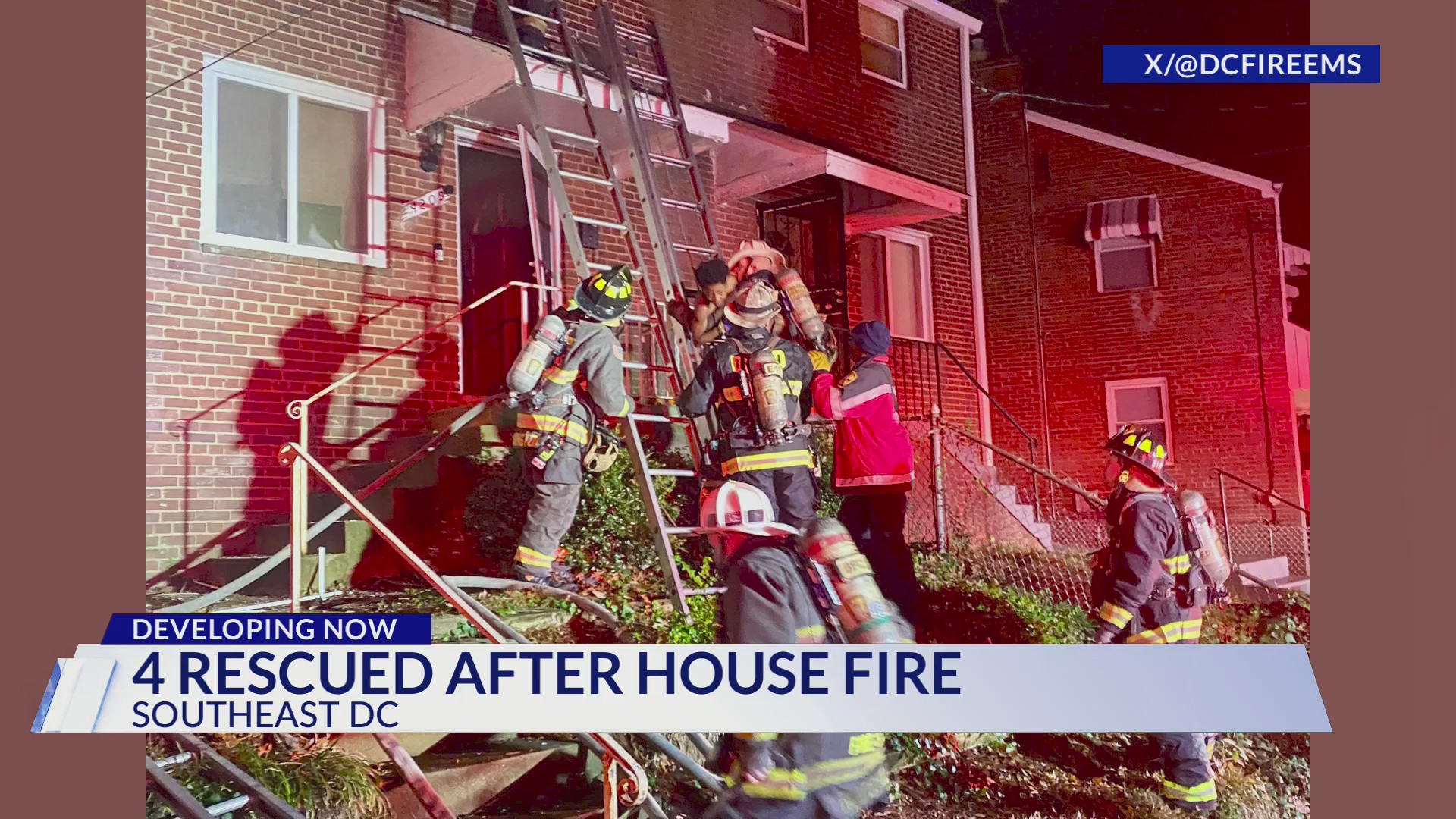 DC firefighters rescue 4 people from Gorman Street house fire – DC News ...